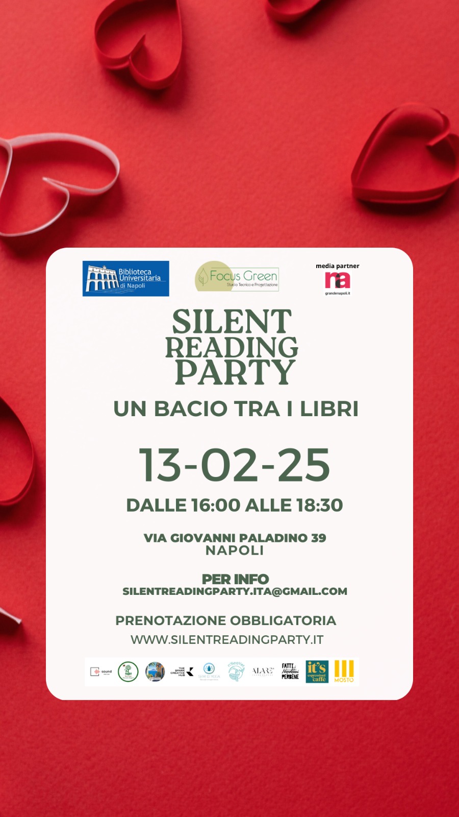 Silent Reading Party. Un bacio tra i libri