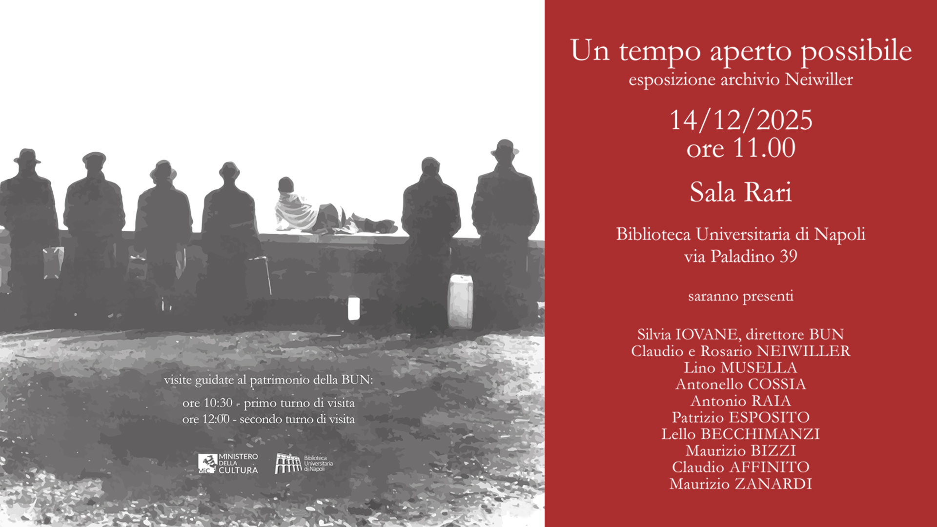UN TEMPO APERTO POSSIBILE Esposizione dedicata al fondo archivistico e bibliografico di Antonio Neiwiller