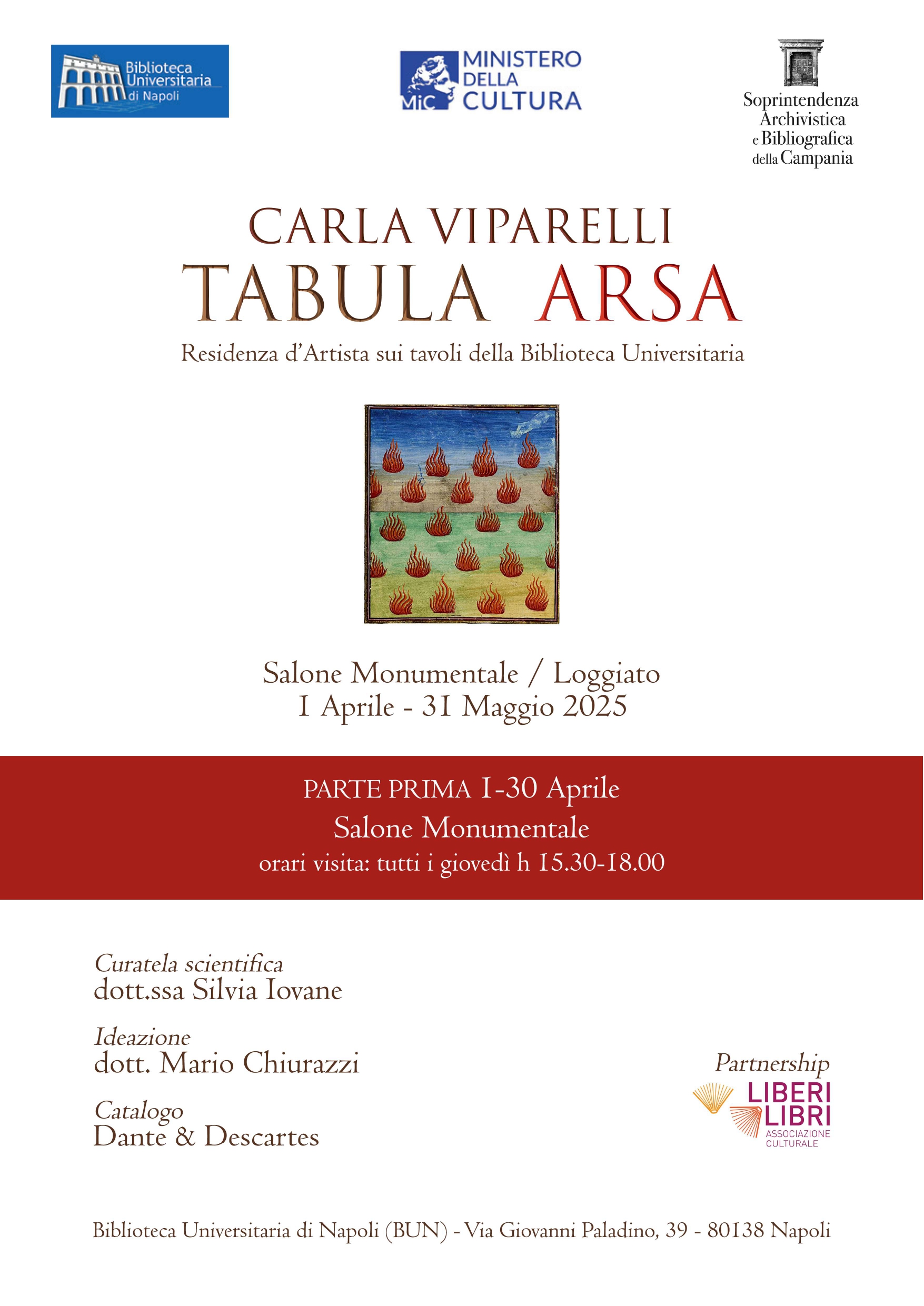 Tabula arsa. Residenza d'artista sui tavoli della Biblioteca Universitaria
