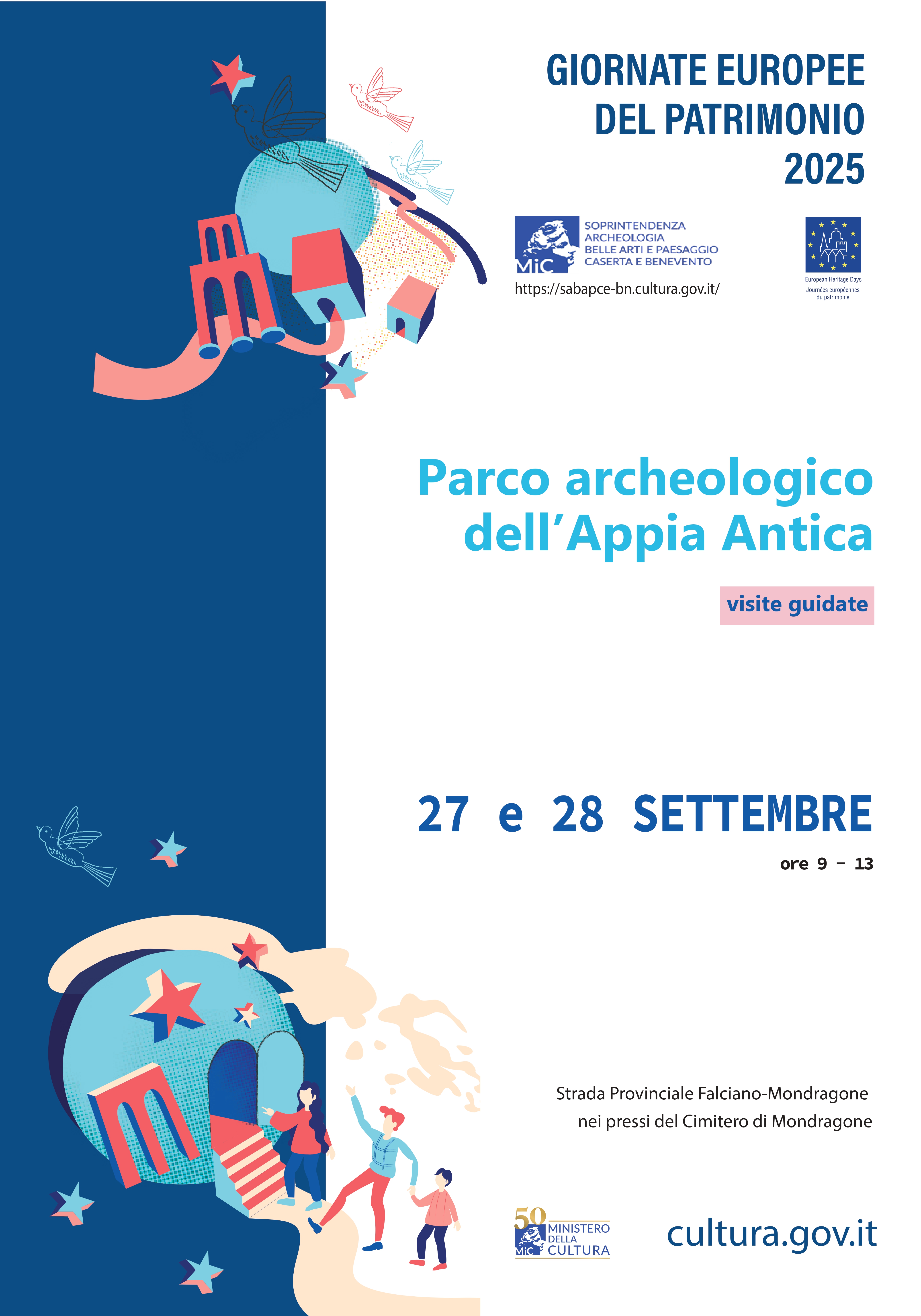 GEP 2025 La Soprintendenza Archeologia belle arti e paesaggio apre i siti ministeriali organizzando visite guidate. Ingresso gratuito