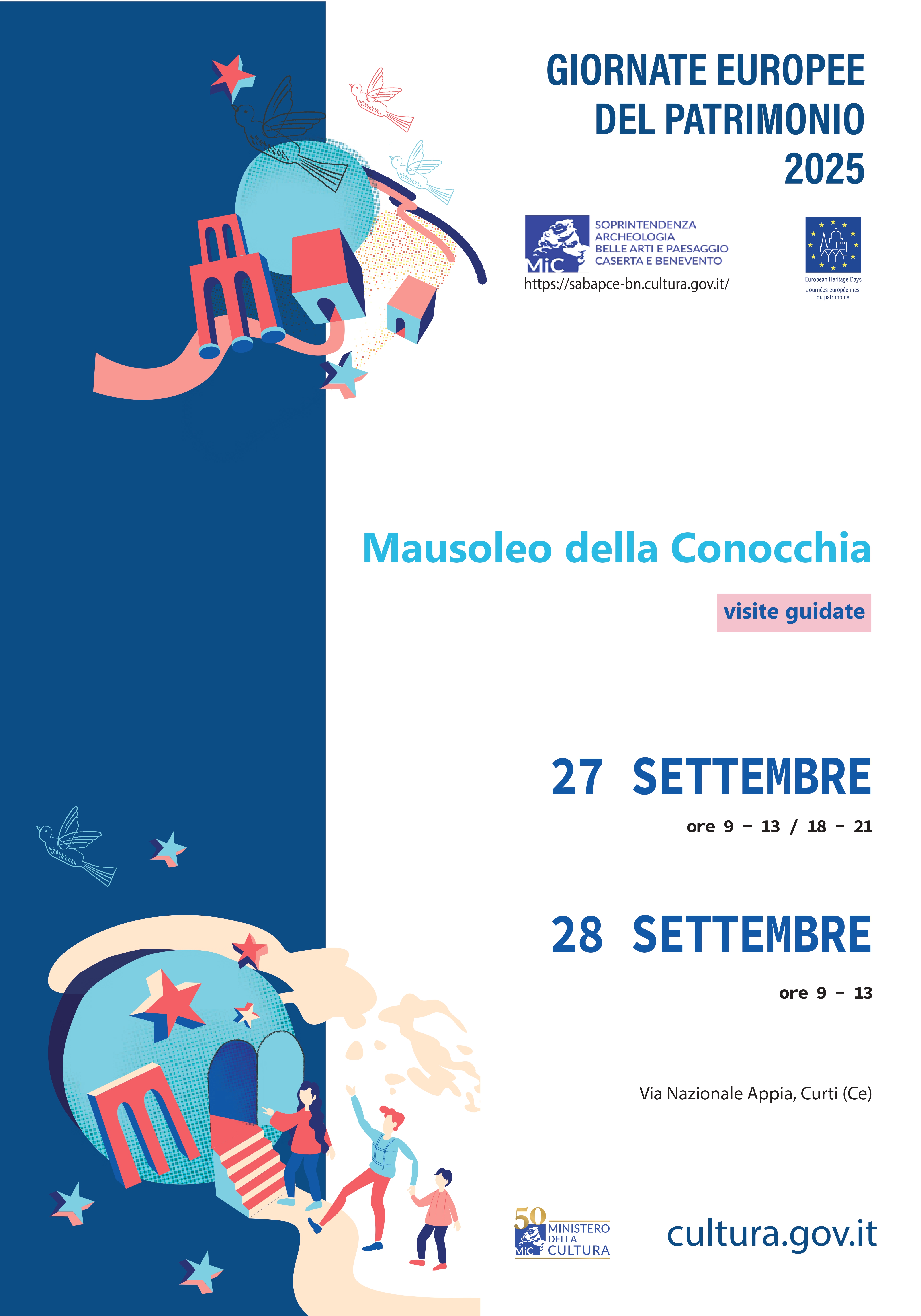 GEP 2025 La Soprintendenza Archeologia belle arti e paesaggio apre i siti ministeriali organizzando visite guidate. Ingresso gratuito