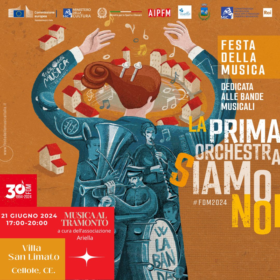 La Soprintendenza Archeologia belle arti e paesaggio per le province di Caserta e Benevento aderisce alla Festa della Musica