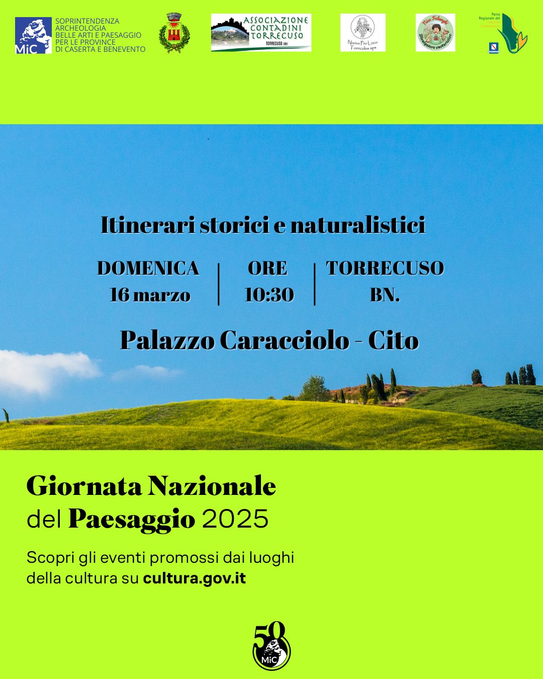 La Sabap di Caserta e Benevento celebra la Giornata del Paesaggio con un incontro e un itinerario storico-ambientale a Torrecuso