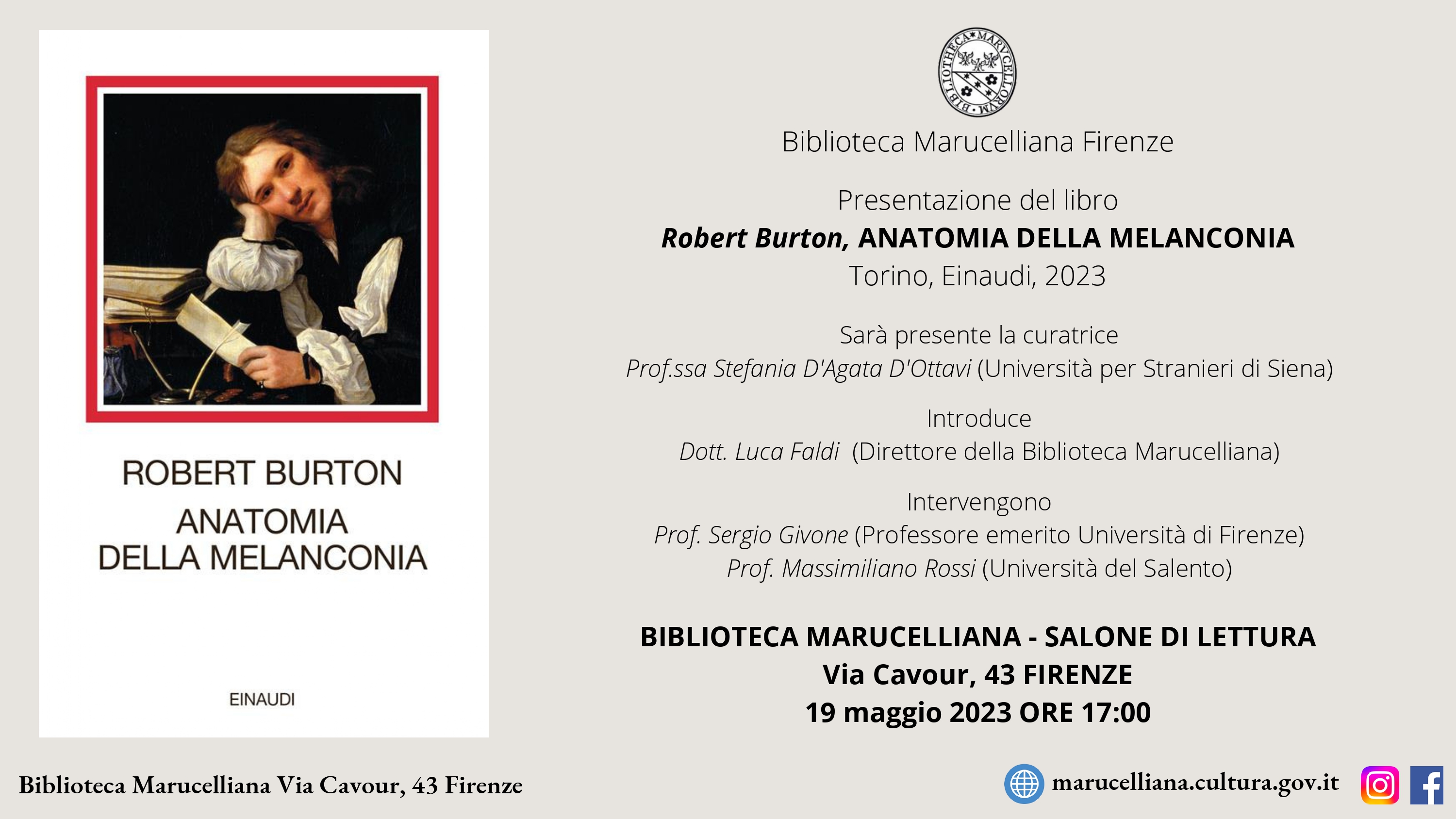 ANATOMIA DELLA MELANCONIA di Robert Burton
