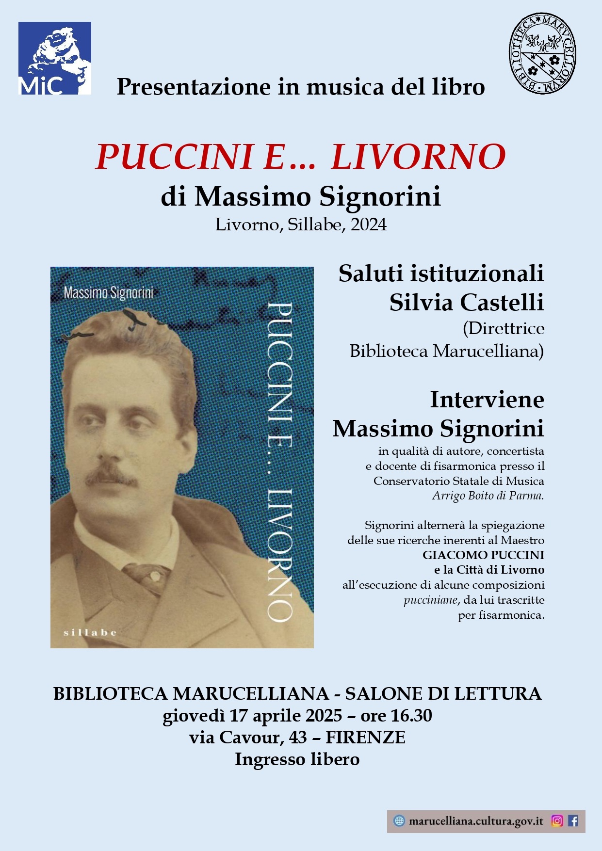 Presentazione in musica del libro PUCCINI E… LIVORNO di Massimo Signorini