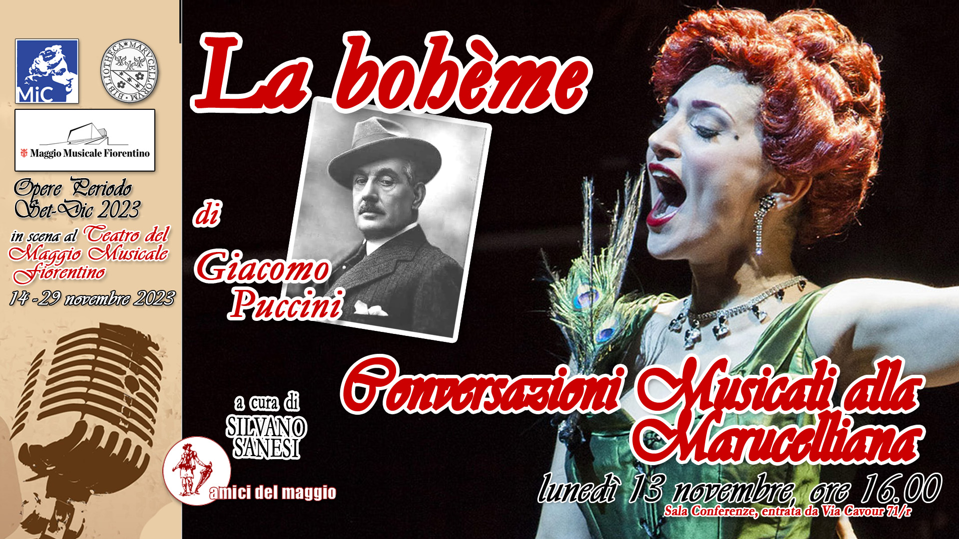 CONVERSAZIONI MUSICALI ALLA MARUCELLIANA - "LA BOHÈME" di GIACOMO PUCCINI