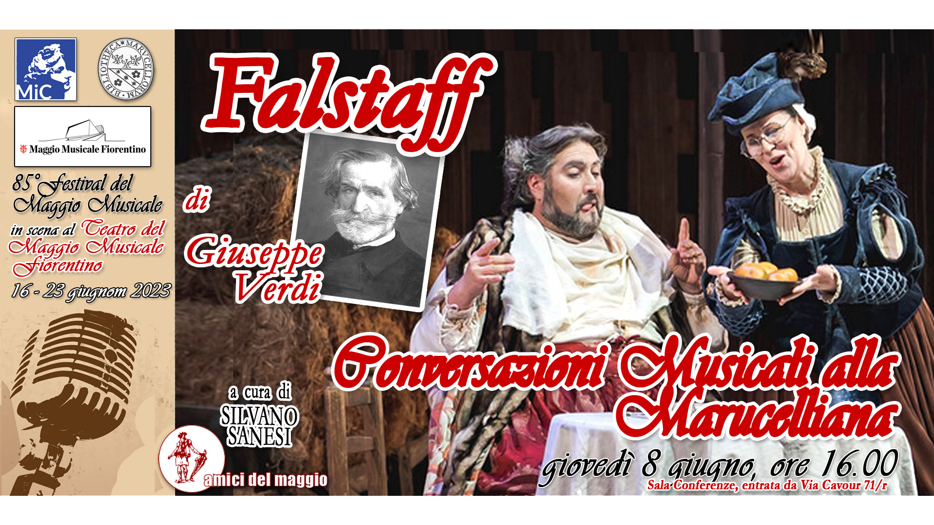 Conversazioni musicali in Marucelliana: "FALSTAFF" di Giuseppe Verdi