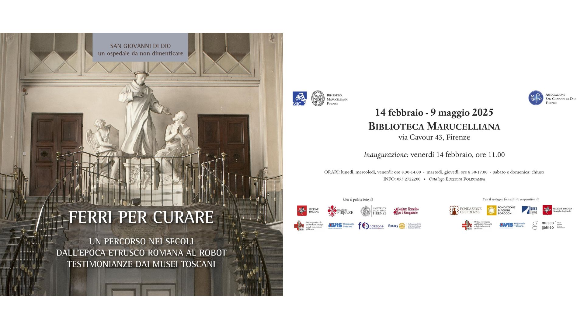 MOSTRA: FERRI PER CURARE UN PERCORSO NEI SECOLI DALL’EPOCA ETRUSCO ROMANA AL ROBOT TESTIMONIANZE DAI MUSEI TOSCANI