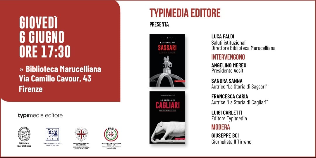 Presentazione dei volumi: LA STORIA DI CAGLIARI di Francesca Caria e LA STORIA DI SASSARI di Sandra Sanna