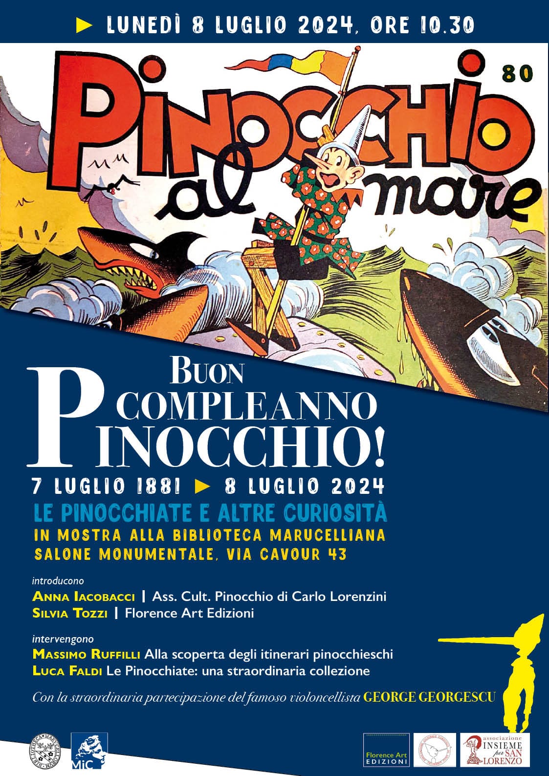 BUON COMPLEANNO PINOCCHIO! Le Pinocchiate e altre curiosità in mostra alla Biblioteca Marucelliana