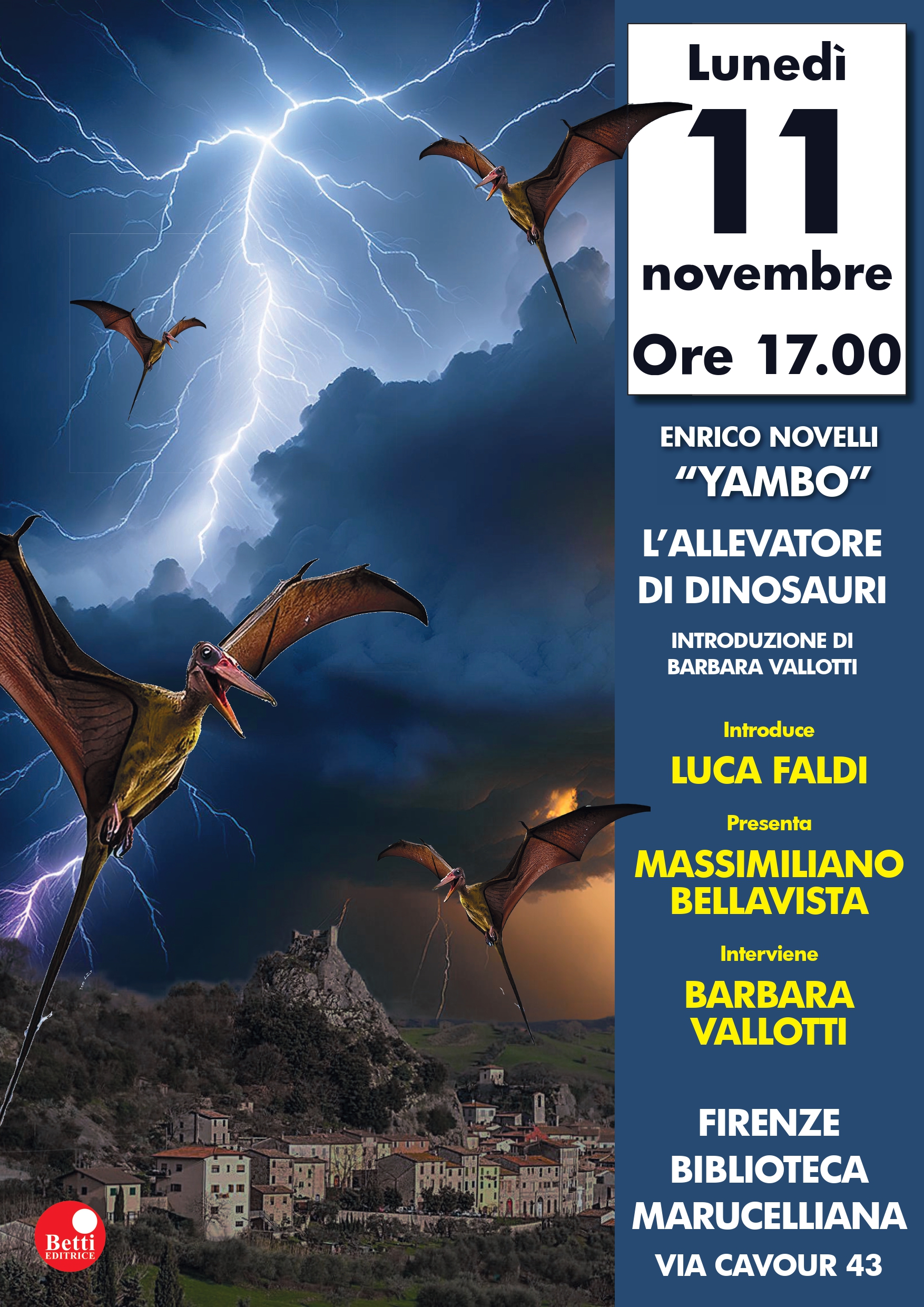 Presentazione del libro L'ALLEVATORE DI DINOSAURI di Enrico Novelli "YAMBO"