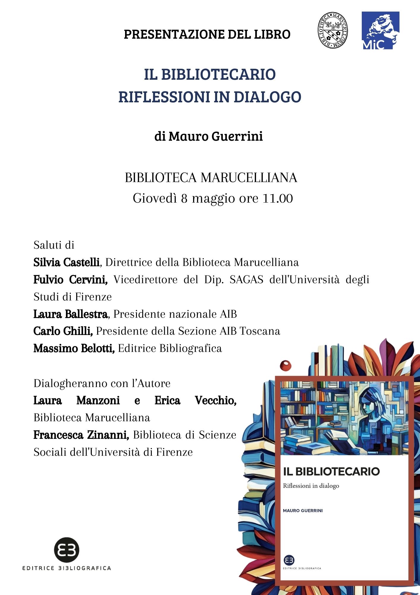 Presentazione del libro di Mauro Guerrini IL BIBLIOTECARIO, RIFLESSIONI IN DIALOGO