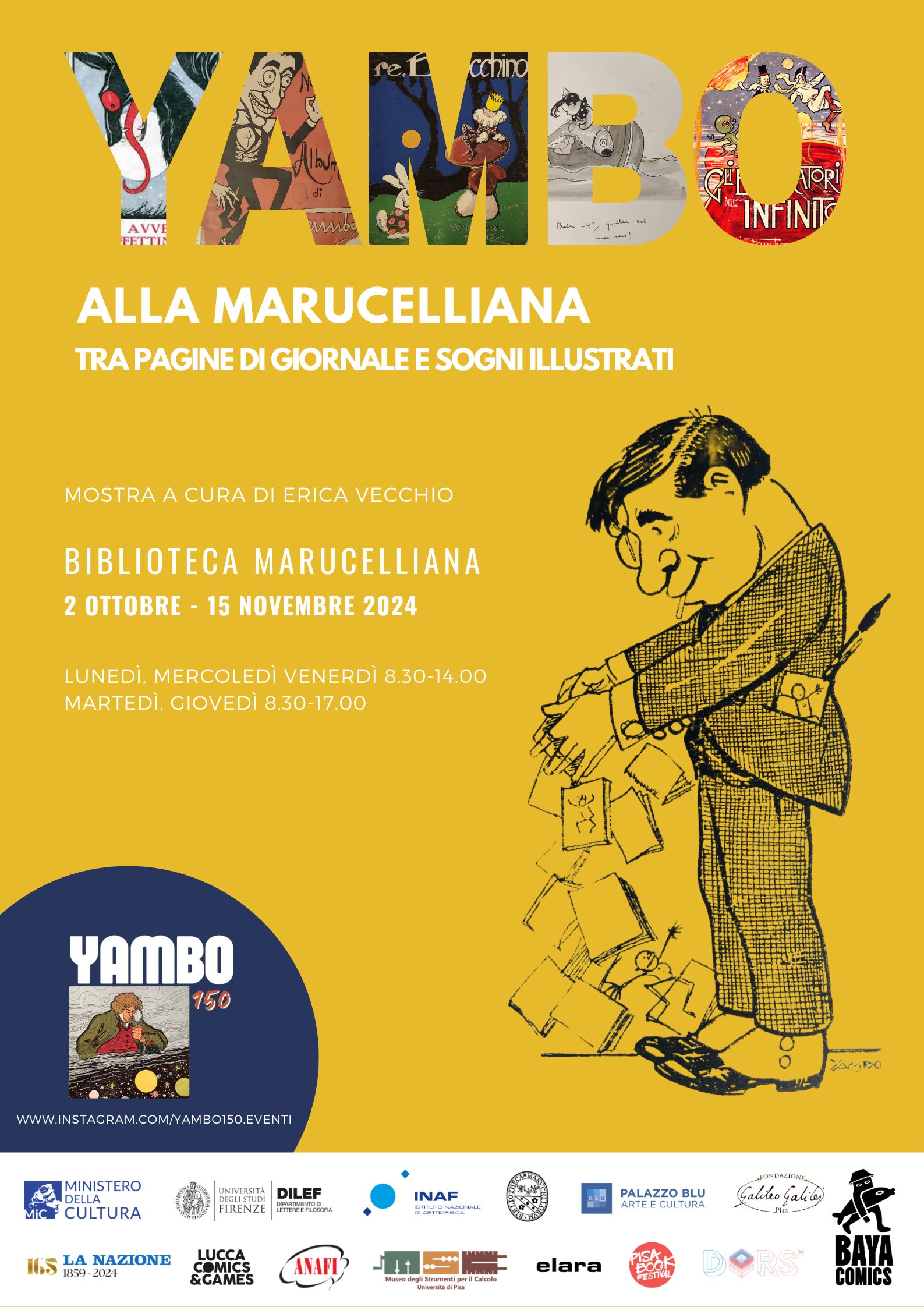 Mostra - YAMBO ALLA MARUCELLIANA. PAGINE DI GIORNALE E SOGNI ILLUSTRATI