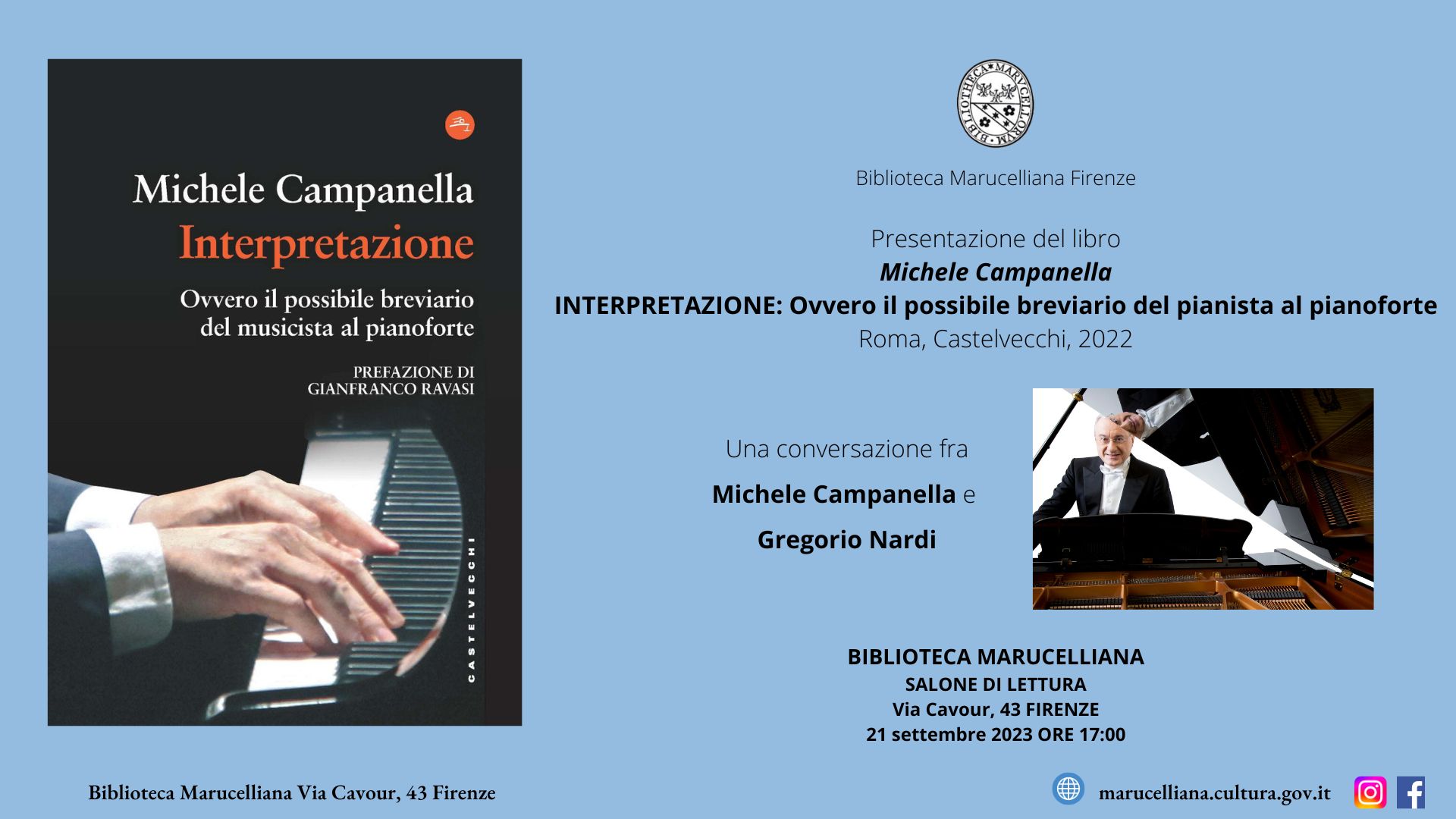 Presentazione del libro INTERPRETAZIONE: ovvero il possibile breviario del pianista al pianoforte