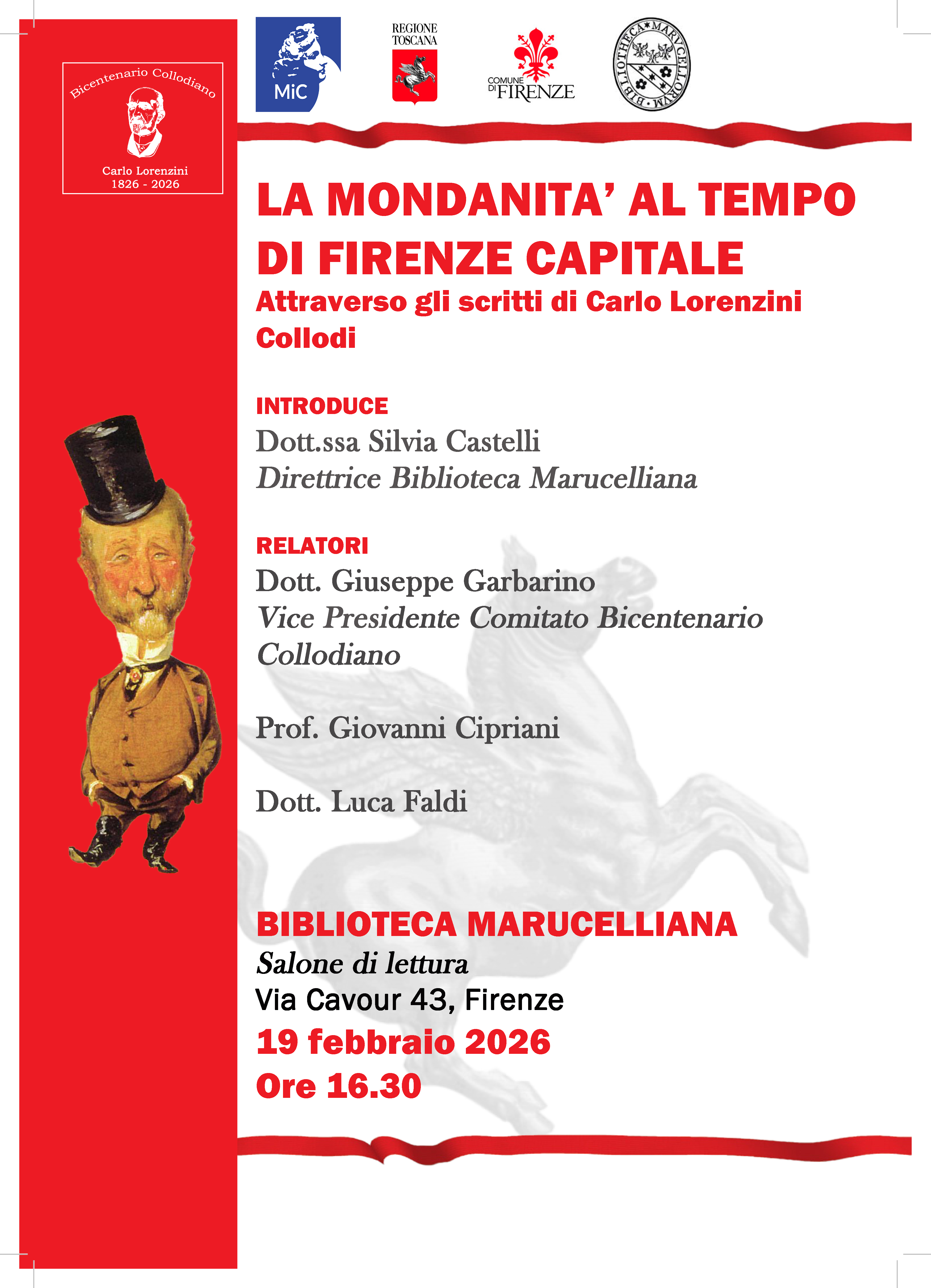 LA MONDANITÀ AL TEMPO DI FIRENZE CAPITALE ATTRAVERSO GLI SCRITTI DI CARLO LORENZINI COLLODI Scritti e punzecchiature collodiane sulla società fiorentina