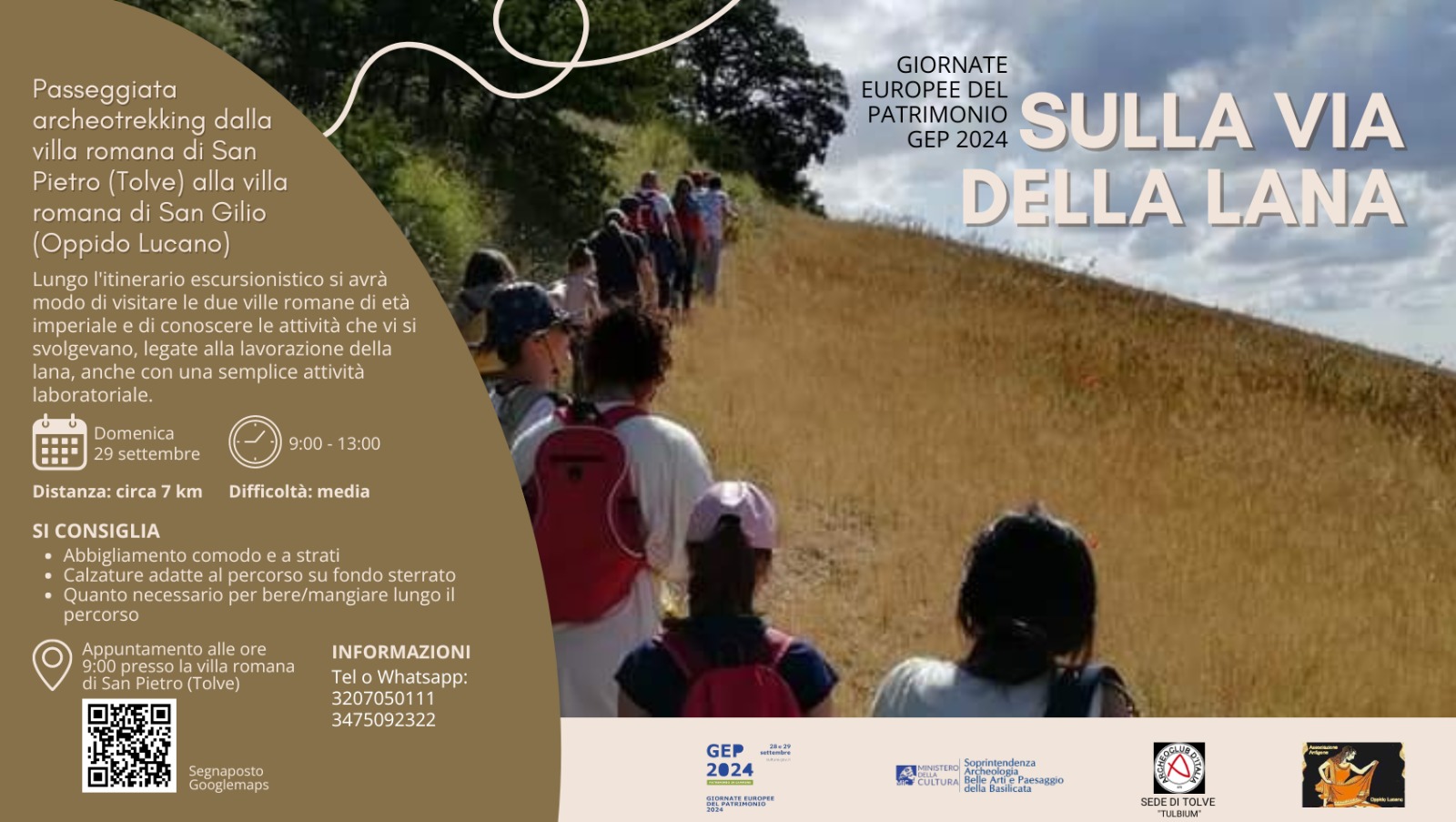 "Sulla via della Lana”. Passeggiata Archeotrekking dalla Villa romana di San Pietro (Tolve) alla Villa romana di San Gilio (Oppido Lucano)