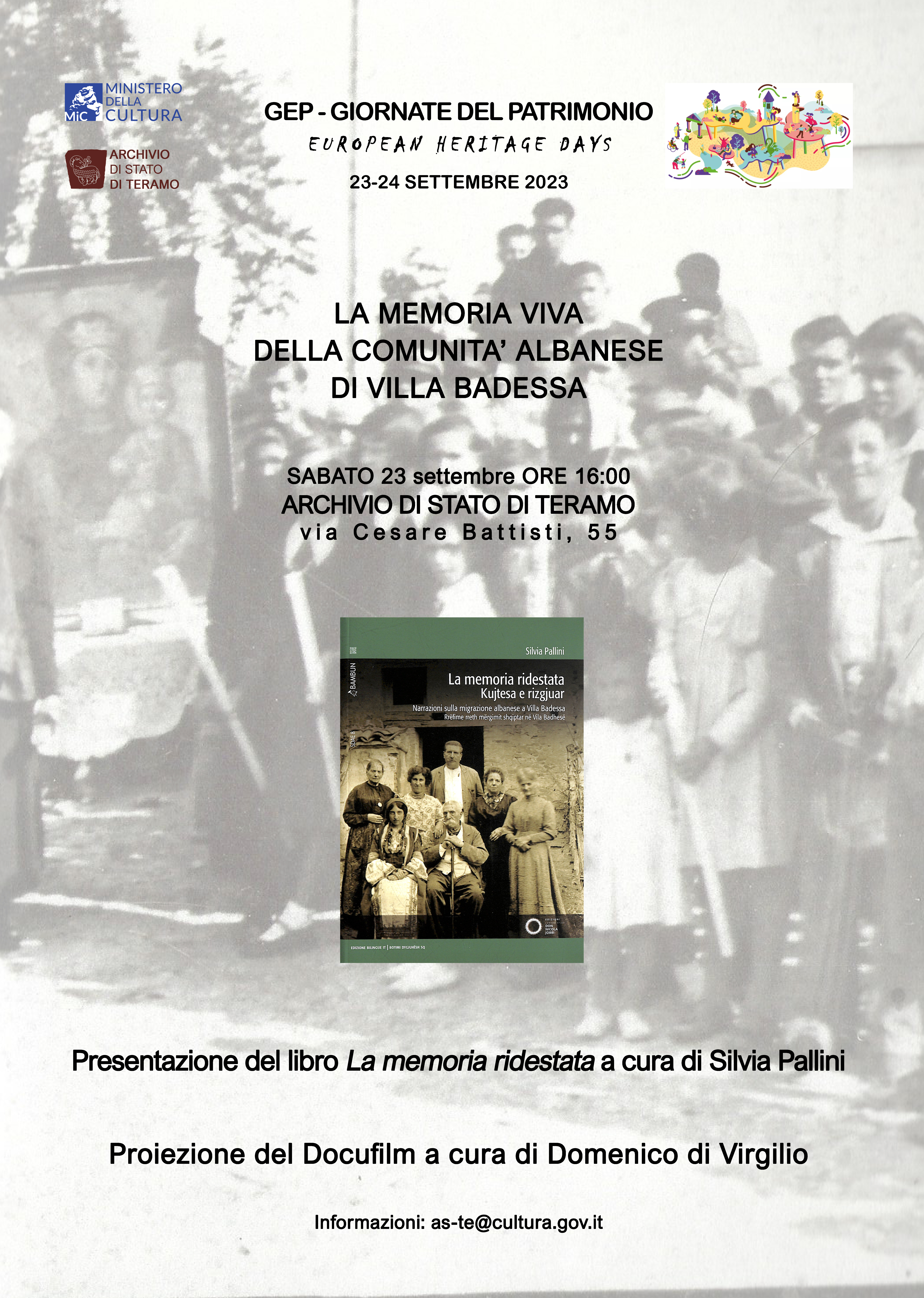 Giornate Europee del Patrimonio - La memoria viva della comunità Albanese di Villa Badessa.