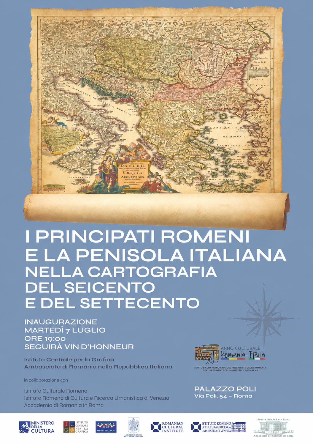 All’Istituto Centrale per la Grafica la mostra “I Principati Romeni e la Penisola italiana nella cartografia del Seicento e del Settecento”