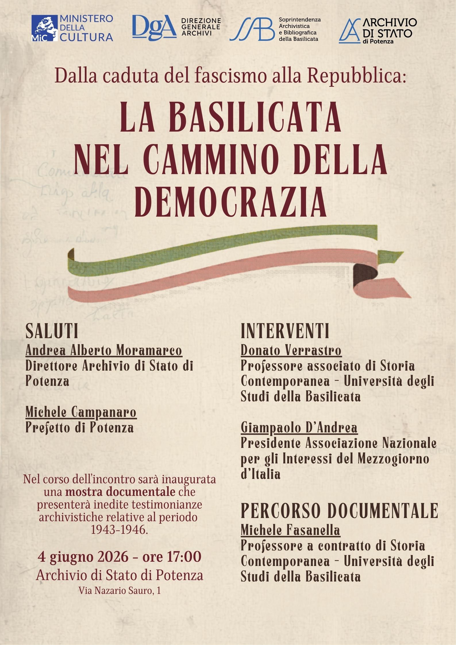 Dalla caduta del fascismo alla Repubblica: la Basilicata nel cammino della democrazia