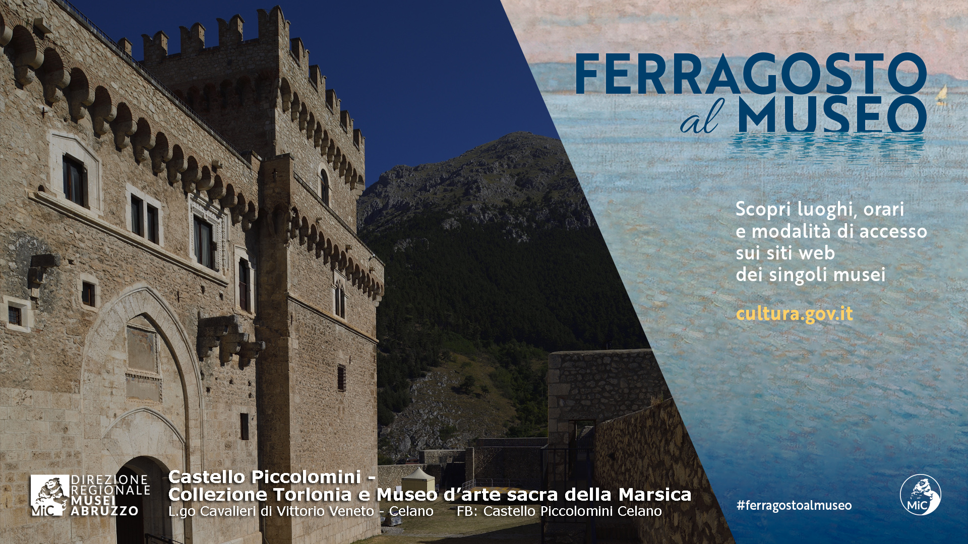 Apertura ferragosto Castello Piccolomini di Celano