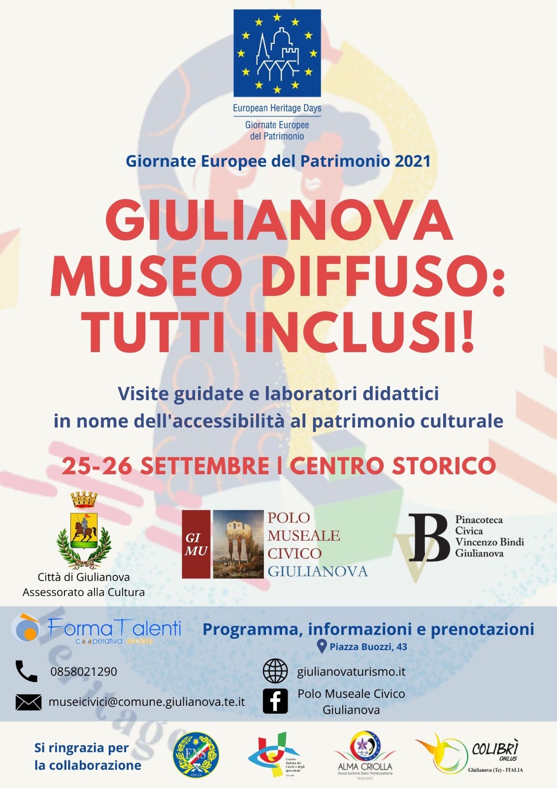 GEP 2021 Giulianova Museo Diffuso: tutti inclusi! Visite guidate e laboratori didattici in nome dell’accessibilità al Patrimonio culturale
