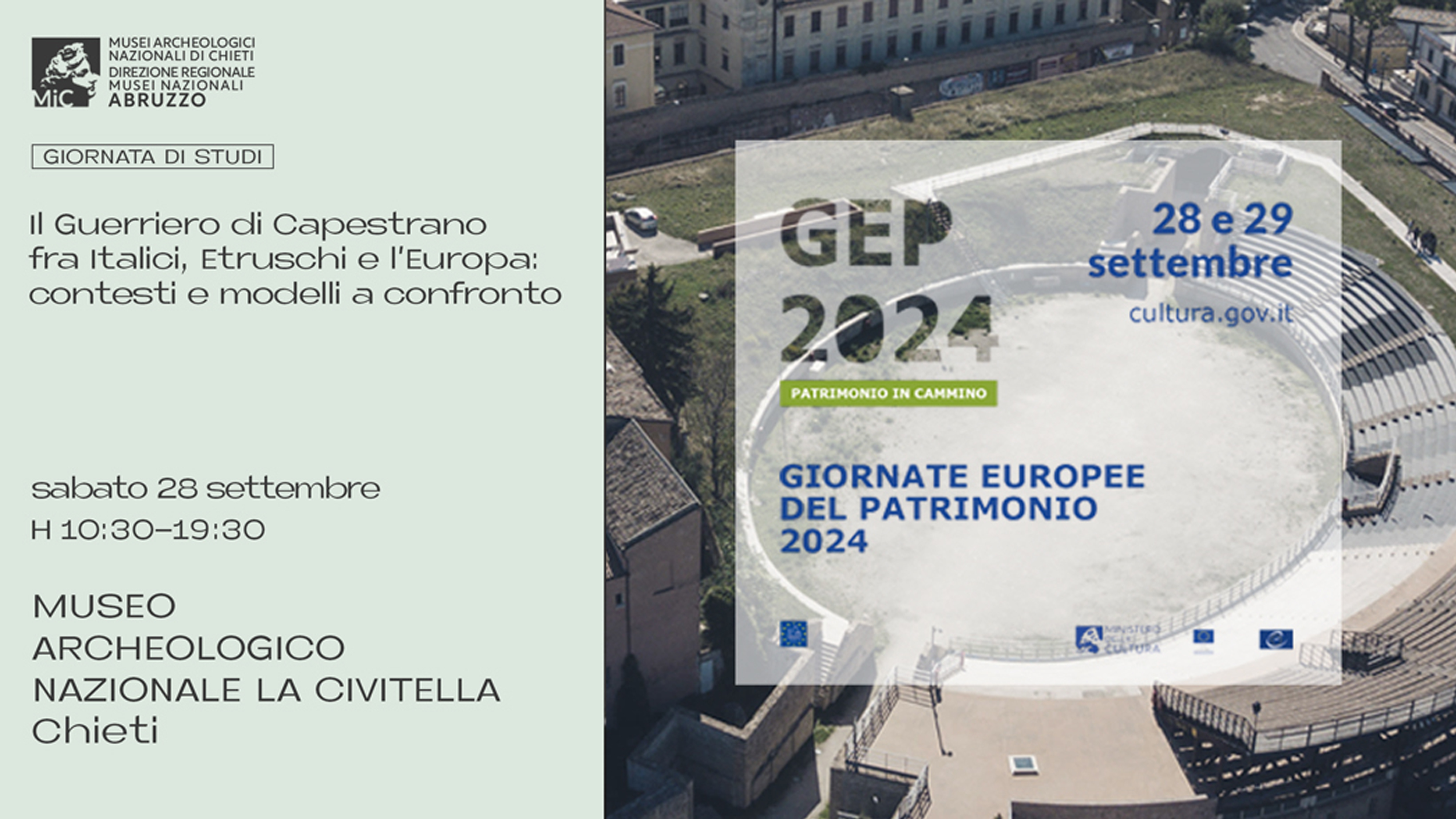 GEP 2024 - Il Guerriero di Capestrano fra Italici, Etruschi e l'Europa: contesti e modelli a confronto