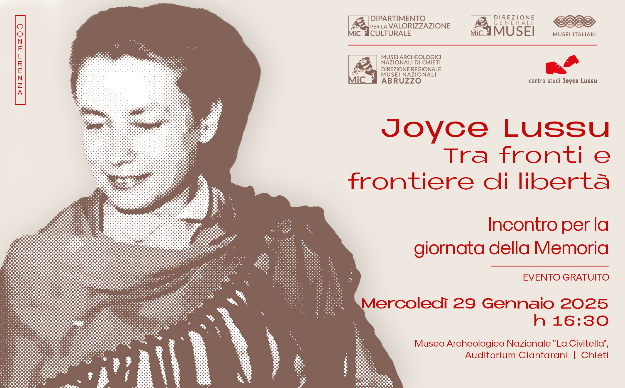 Incontro per la giornata della Memoria – Joyce Lussu. Tra fonti e frontiere di libertà