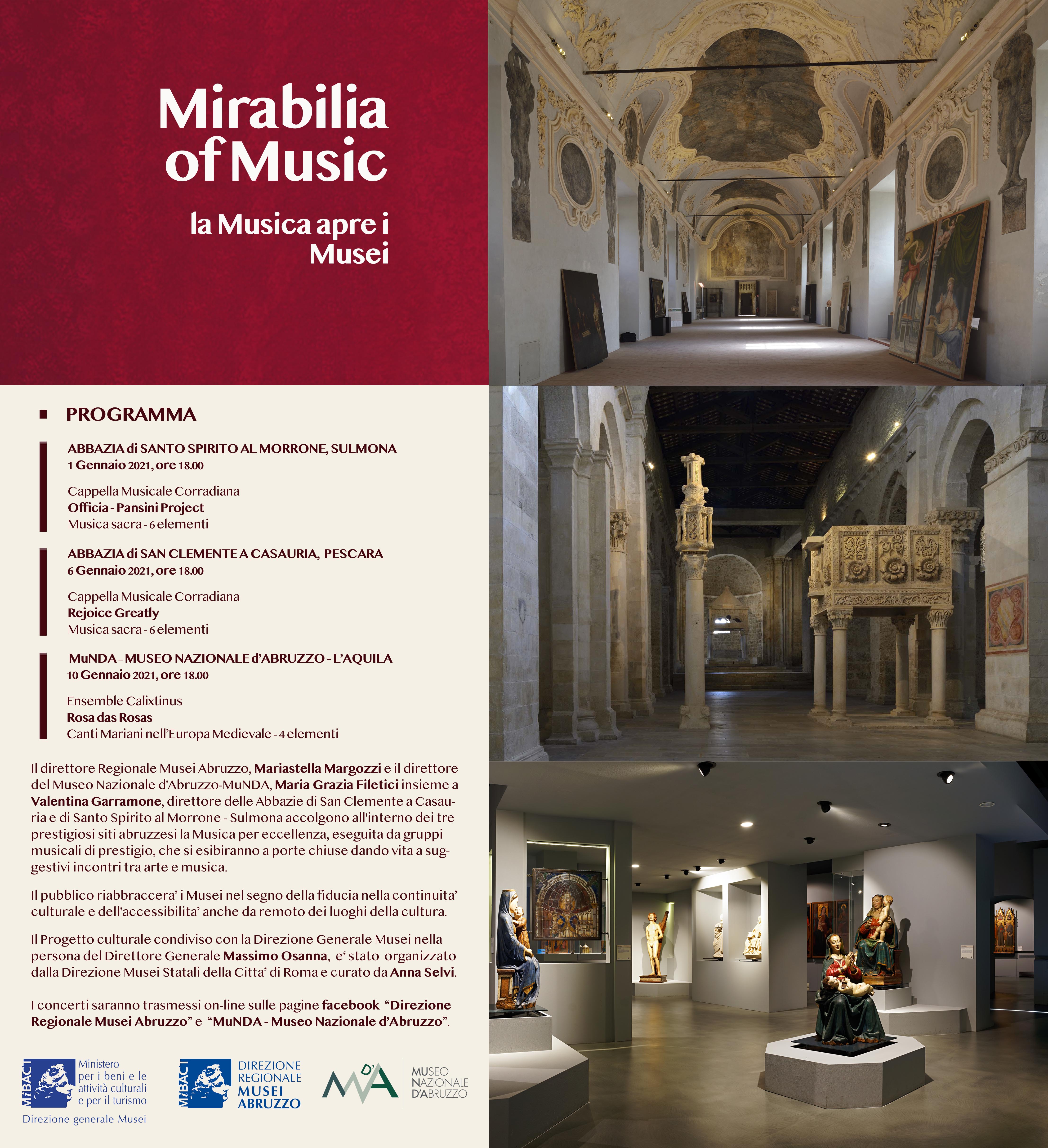 Mirabilia of Music, la Musica apre i Musei