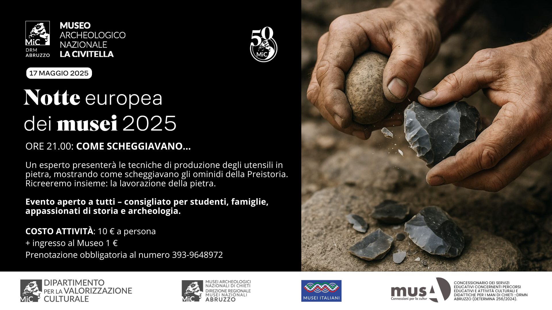 Notte dei Musei 2025 Museo archeologico nazionale La Civitella di Chieti