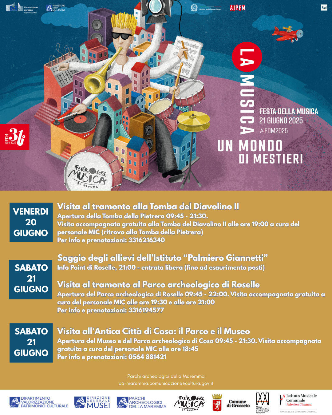 Festa della Musica - Parco archeologico di Roselle