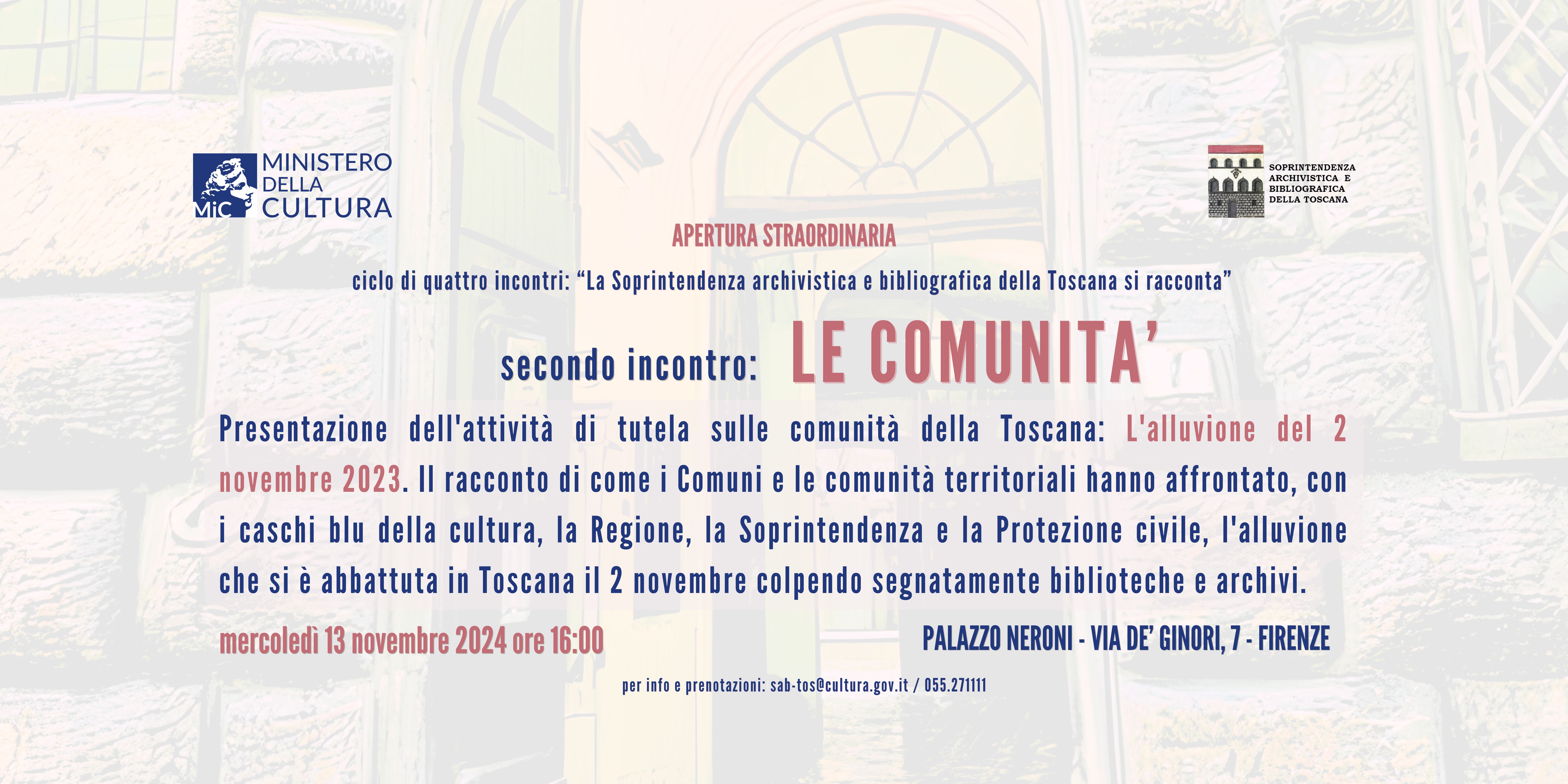Apertura straordinaria 13 novembre 2024