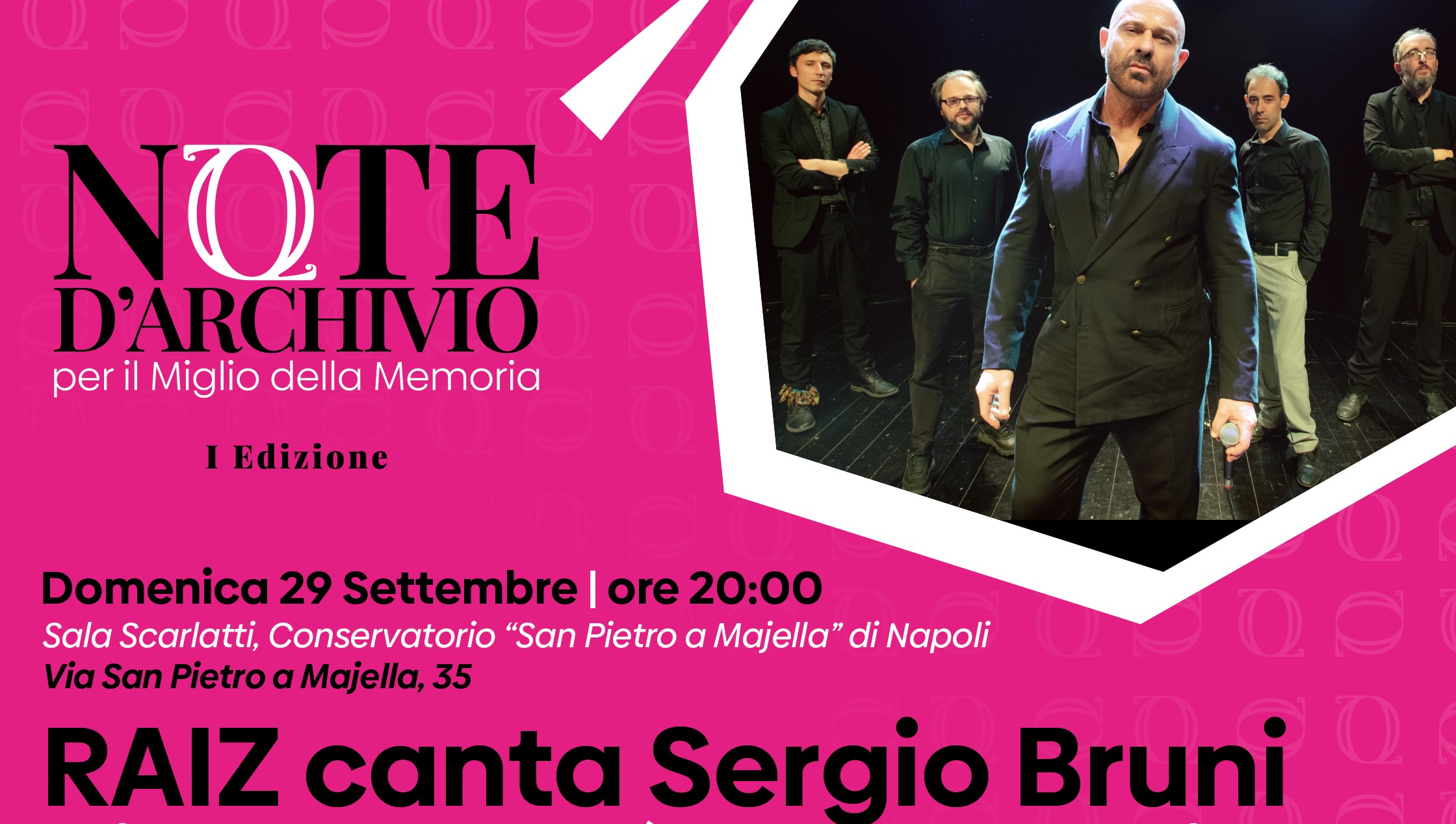 Rassegna Note d'Archivio per il Miglio della Memoria - I Edizione - Raiz canta Sergio Bruni