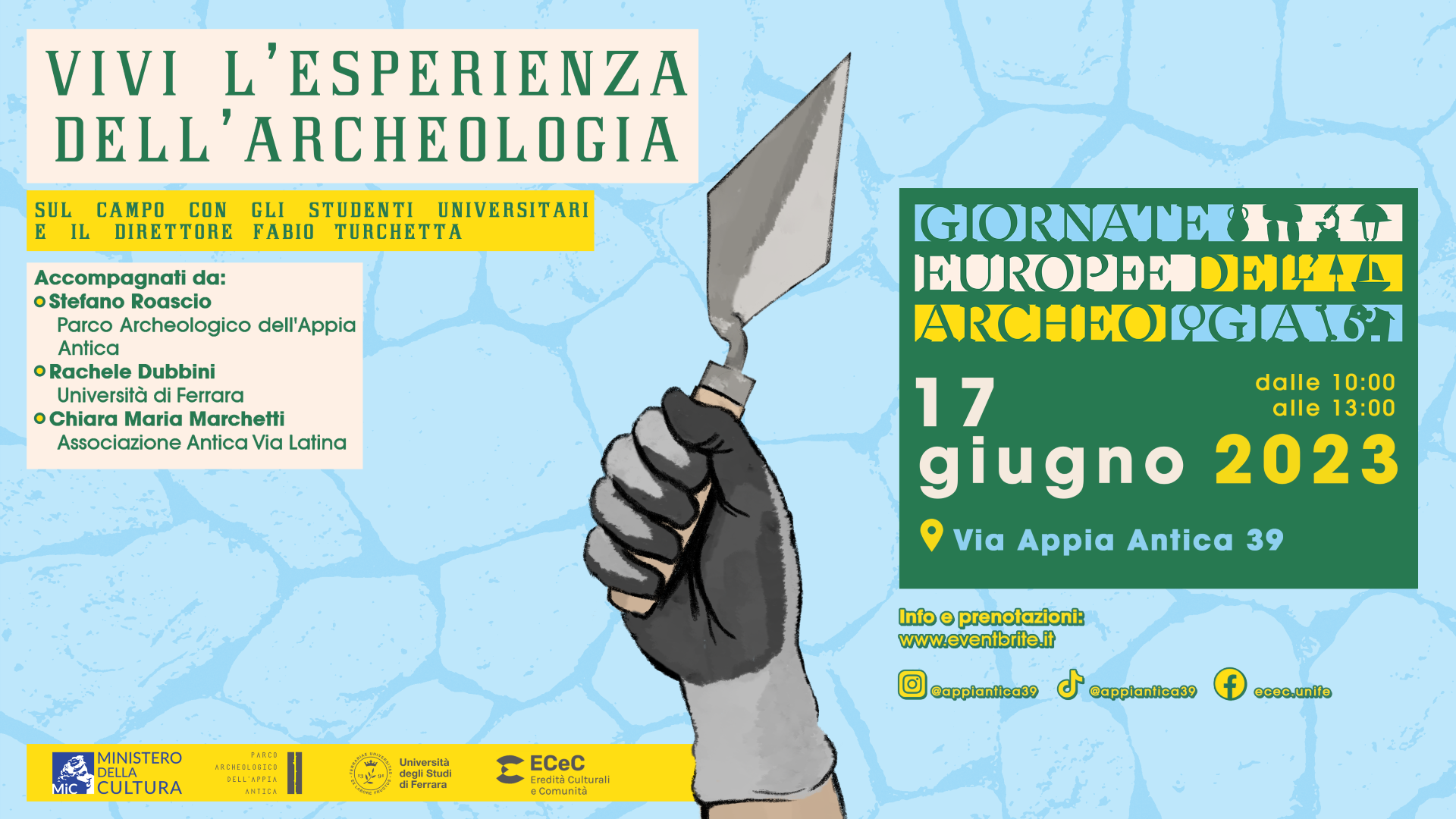 GEA al Parco Archeologico dell'Appia Antica | visita guidata al cantiere di scavo in via Appia Antica 39