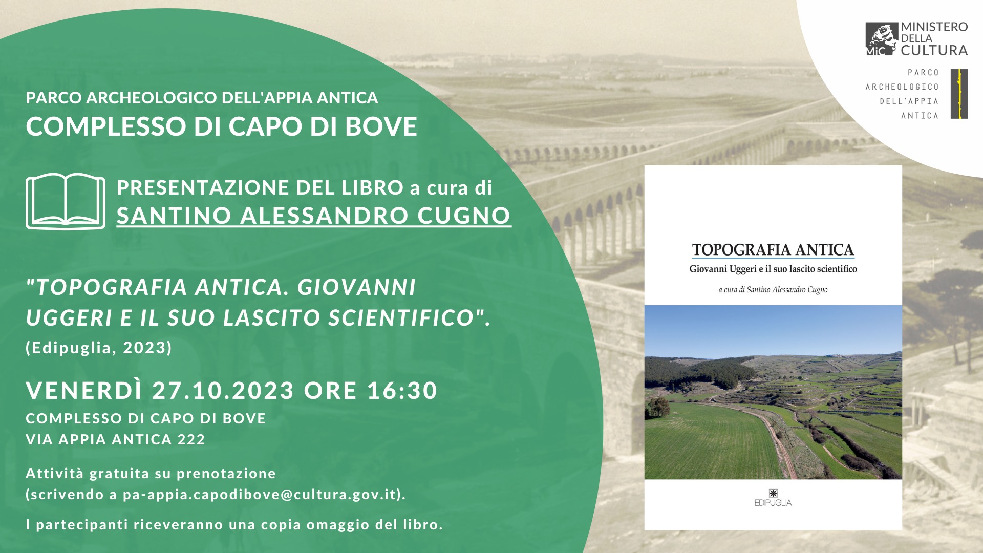 Topografia antica. Giovanni Uggeri e il suo lascito scientifico | Presentazione del libro a cura di Santino Alessandro Cugno