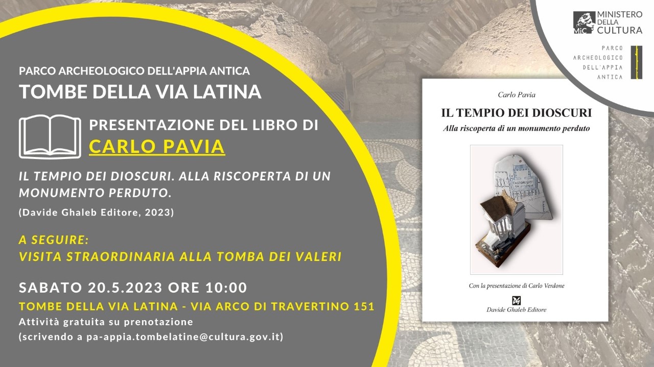 Parco Archeologico dell'Appia Antica. "Incontri di archeologia" alle Tombe della Via Latina