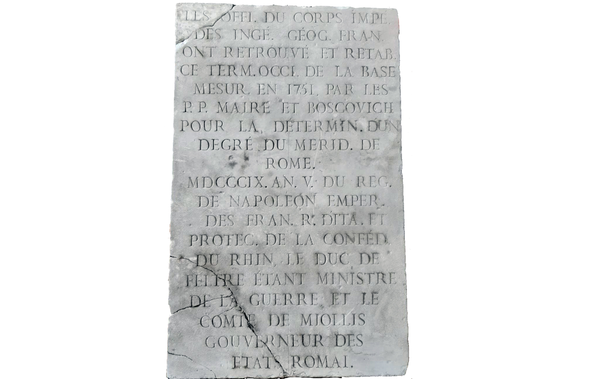 Giornate Europee del Patrimonio 2020 nel Parco Archeologico dell'Appia Antica - “Misurare la Terra”: la riscoperta dell’epigrafe napoleonica di Cecilia Metella