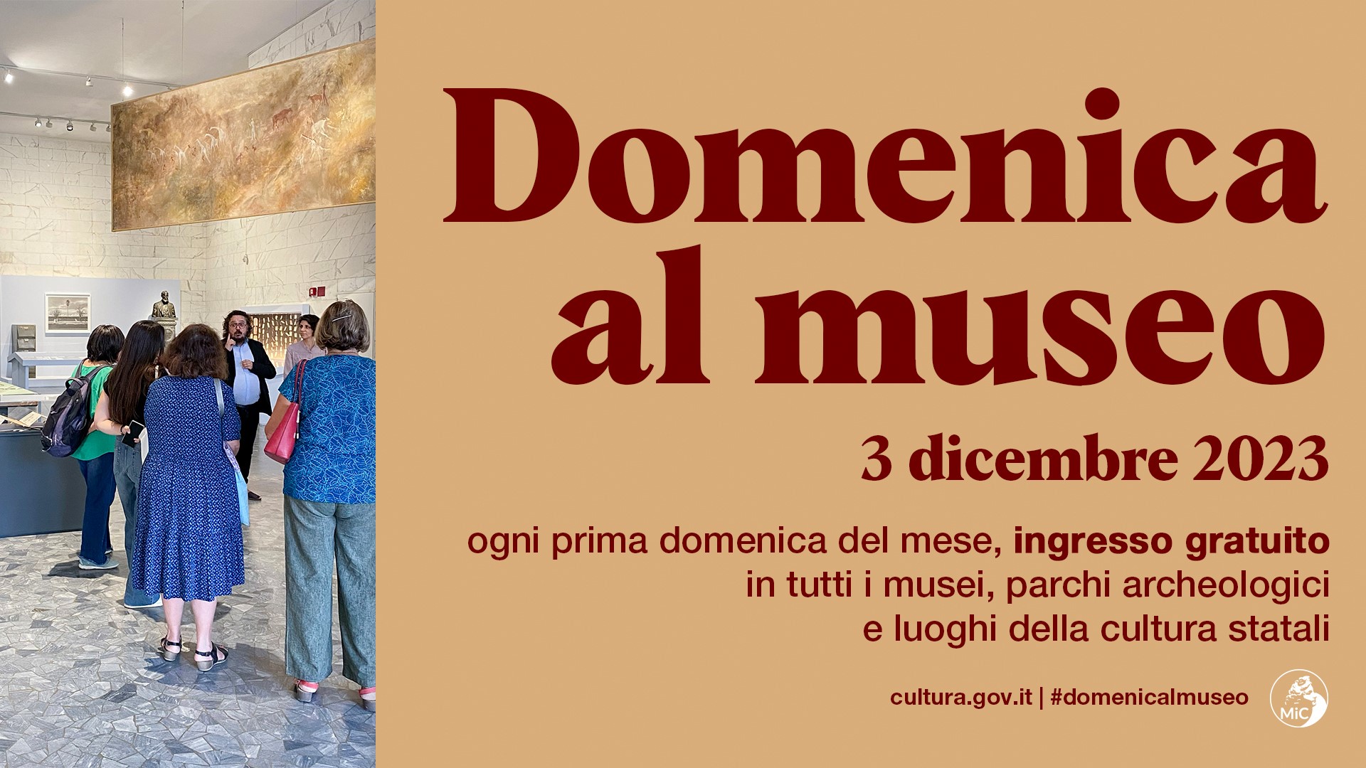 Domenica 3 Dicembre 2023 - Ingresso gratuito al Museo delle Civiltà #domenicalmuseo