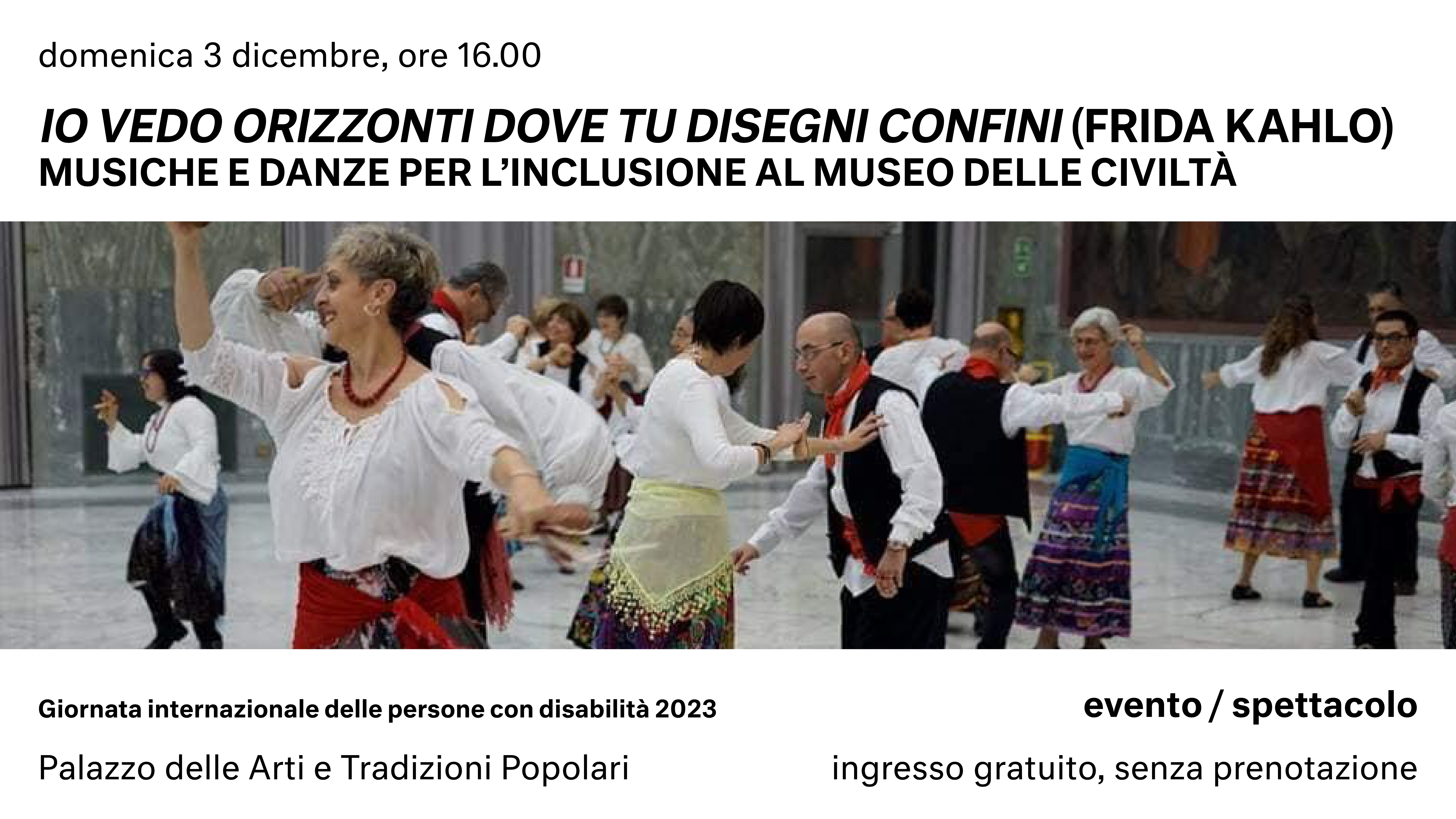 Musiche e danze per l’inclusione al Museo delle Civiltà