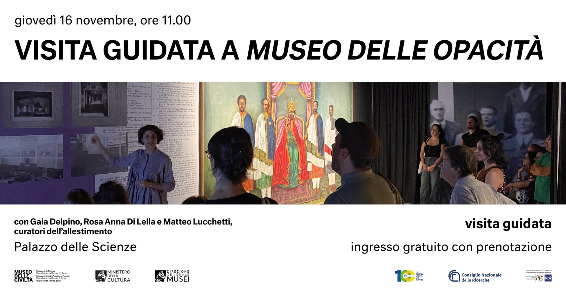 Al Museo delle Civiltà Visita guidata gratuita a “Museo delle Opacità”