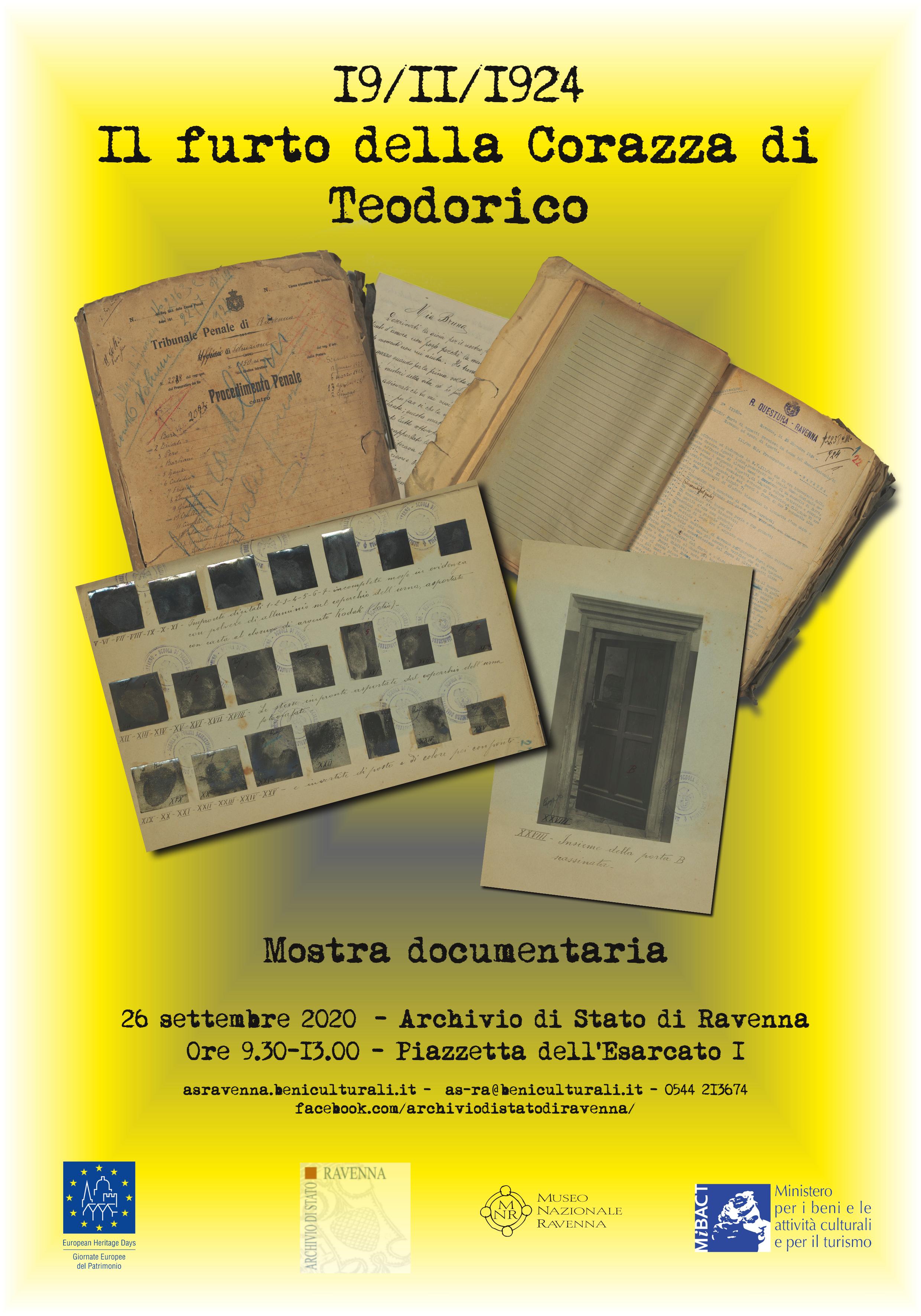 19/11/1924 - Il furto della Corazza di Teodorico