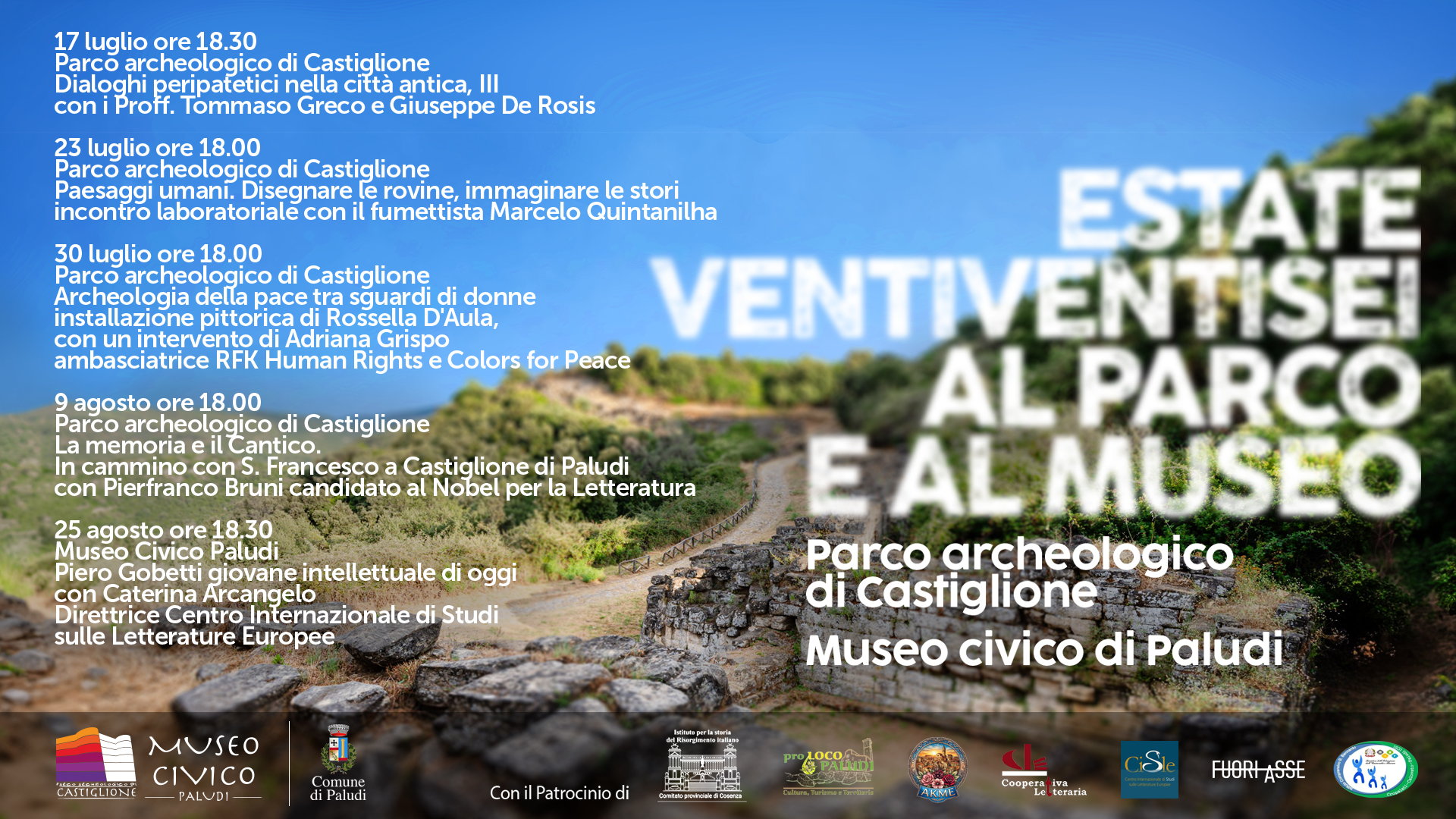ESTATE VENTISEI AL PARCO E AL MUSEO