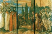 Al via i lavori di restauro del cartone preparatorio dell’affresco della "Fondazione del Camposanto" di Galileo Chini nel Museo Nazionale di Palazzo Reale a Pisa