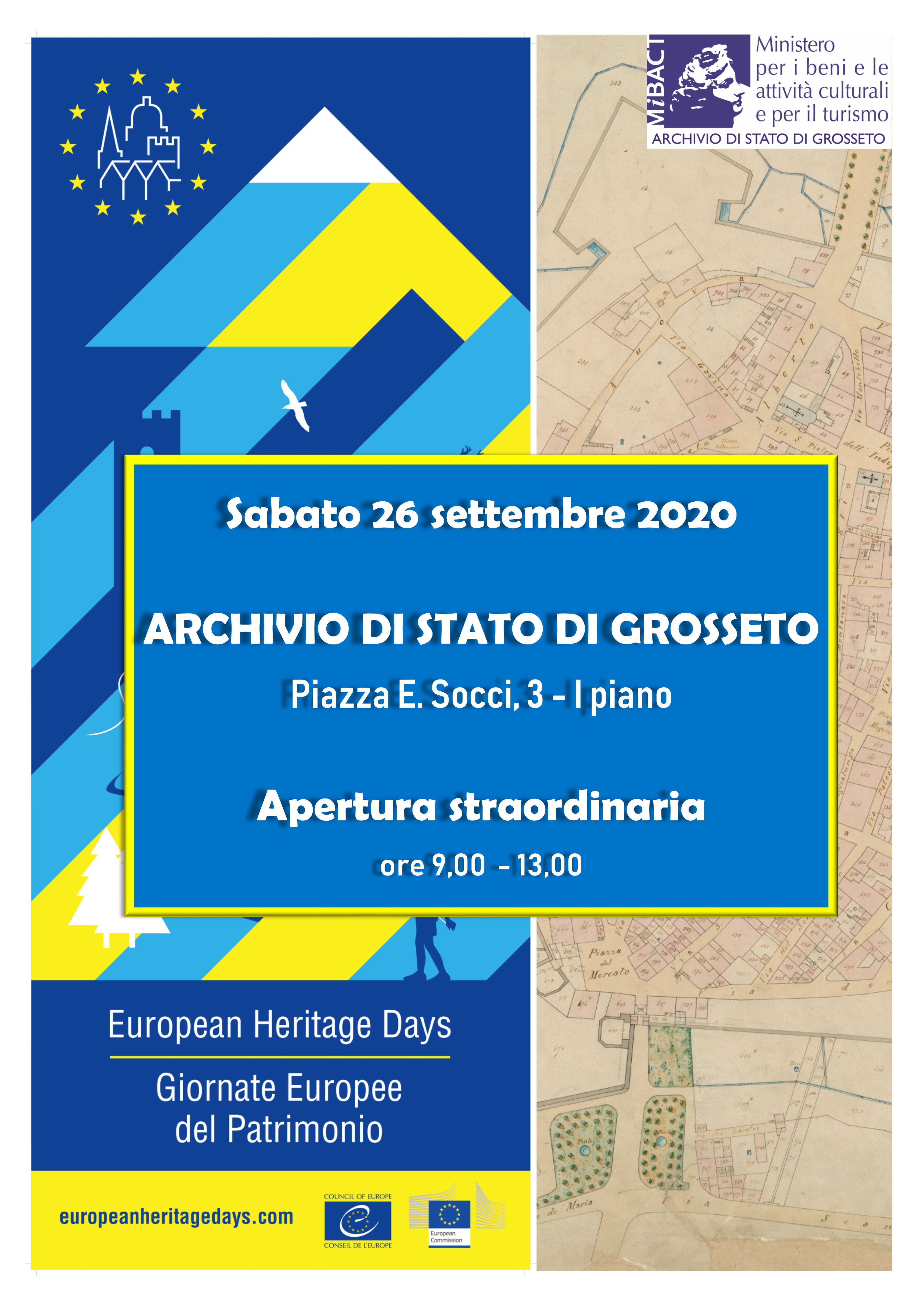 Apertura straordinaria - Archivio di Stato di Grosseto