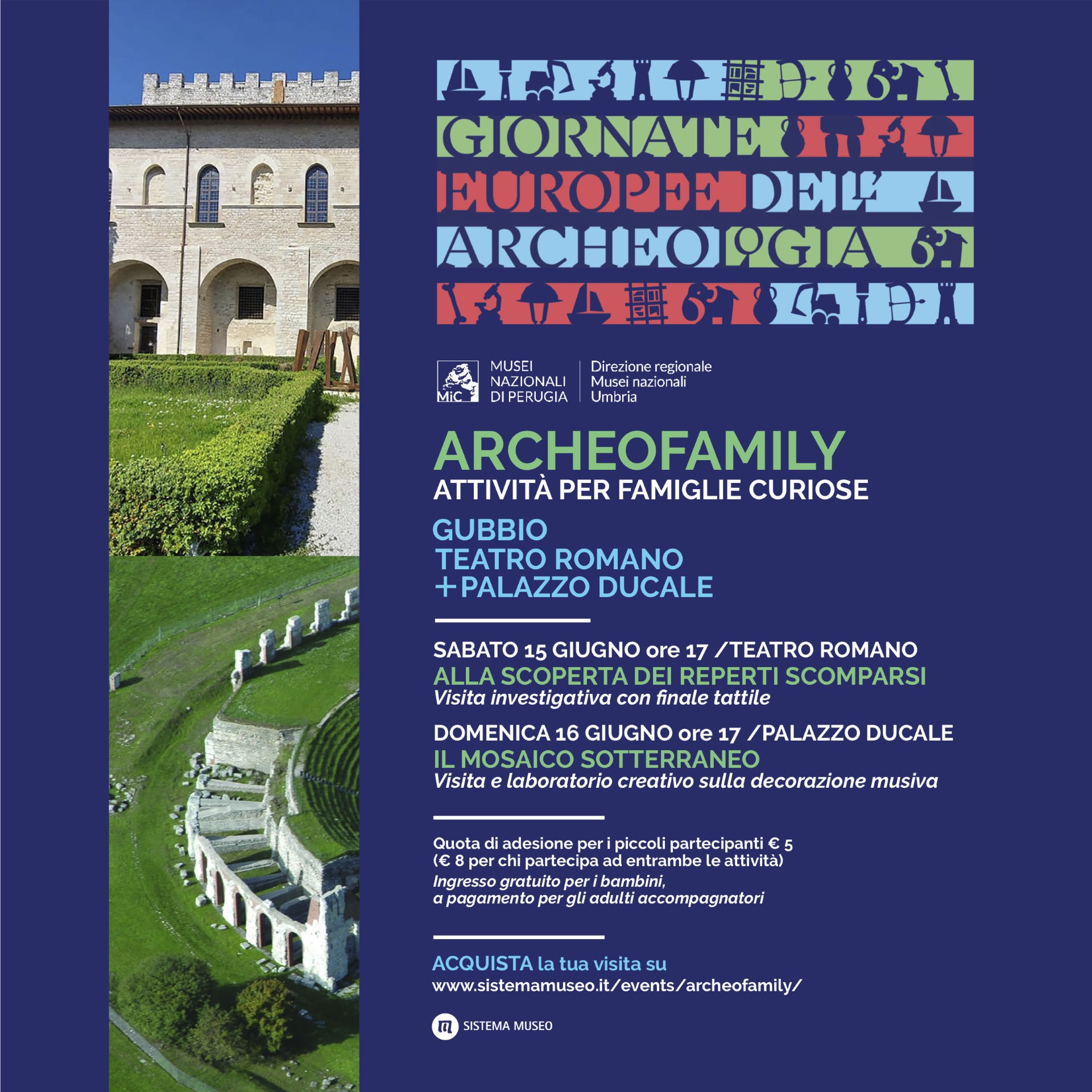 Giornate Europee dell'Archeologia 2024: Parco Archeologico del Teatro Romano e Palazzo Ducale di Gubbio