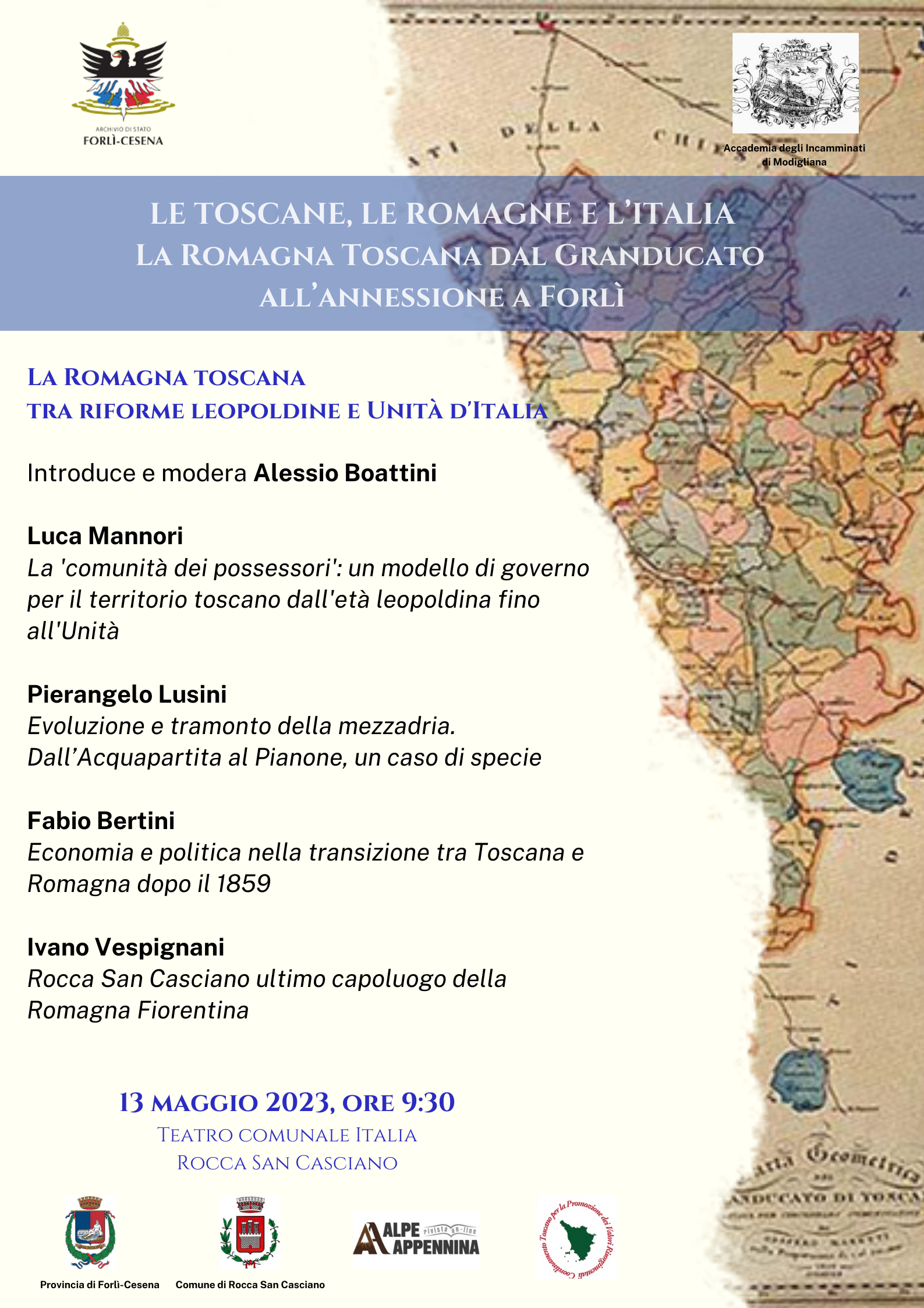 Convegno “La Romagna Toscana tra Riforme leopoldine e Unità d’Italia”