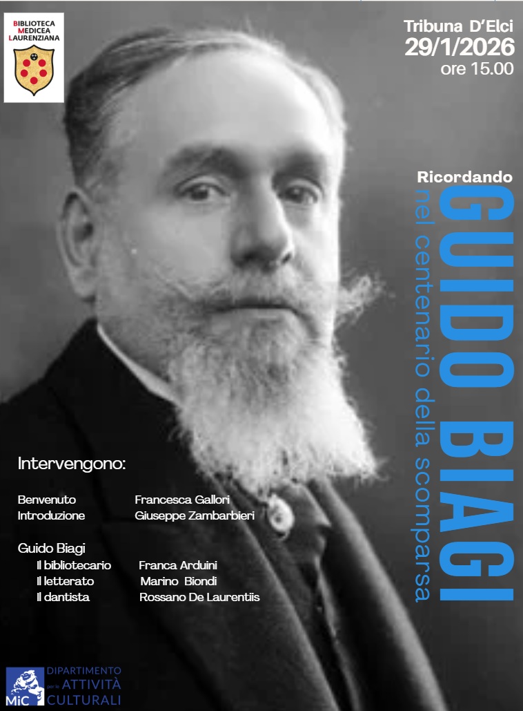 Giornata in ricordo di Guido Biagi nel centenario della sua scomparsa