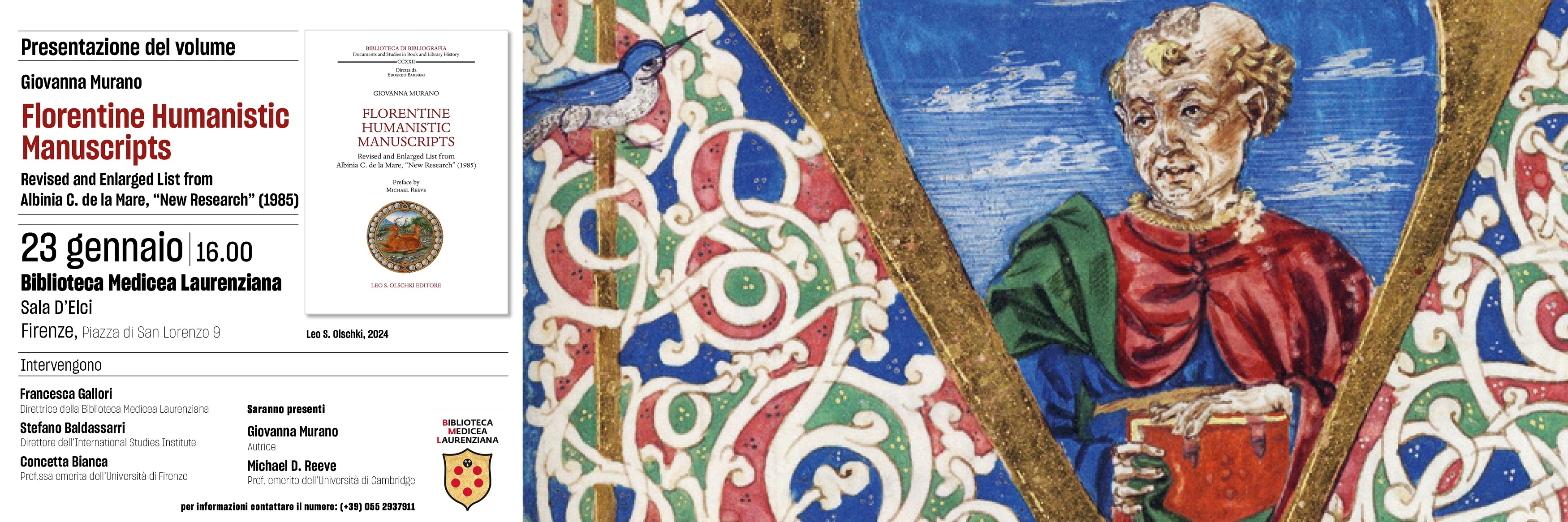 Presentazione del volume "Florentine Humanistic Manuscripts"