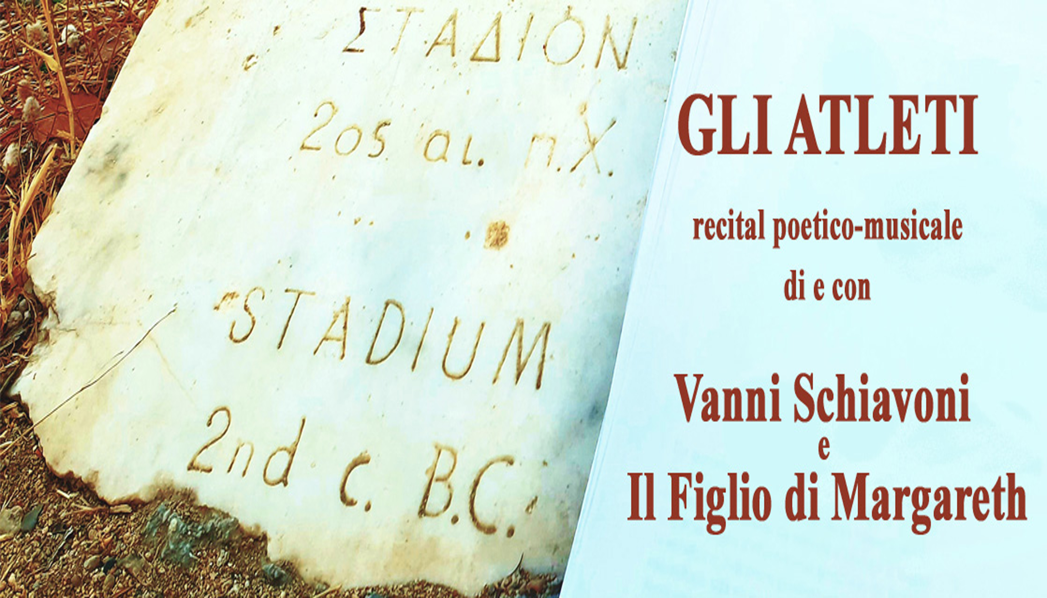 GEP 2024 - Gli Atleti: Recital poetico musicale di e con Vanni Schiavoni e il figlio di Margareth