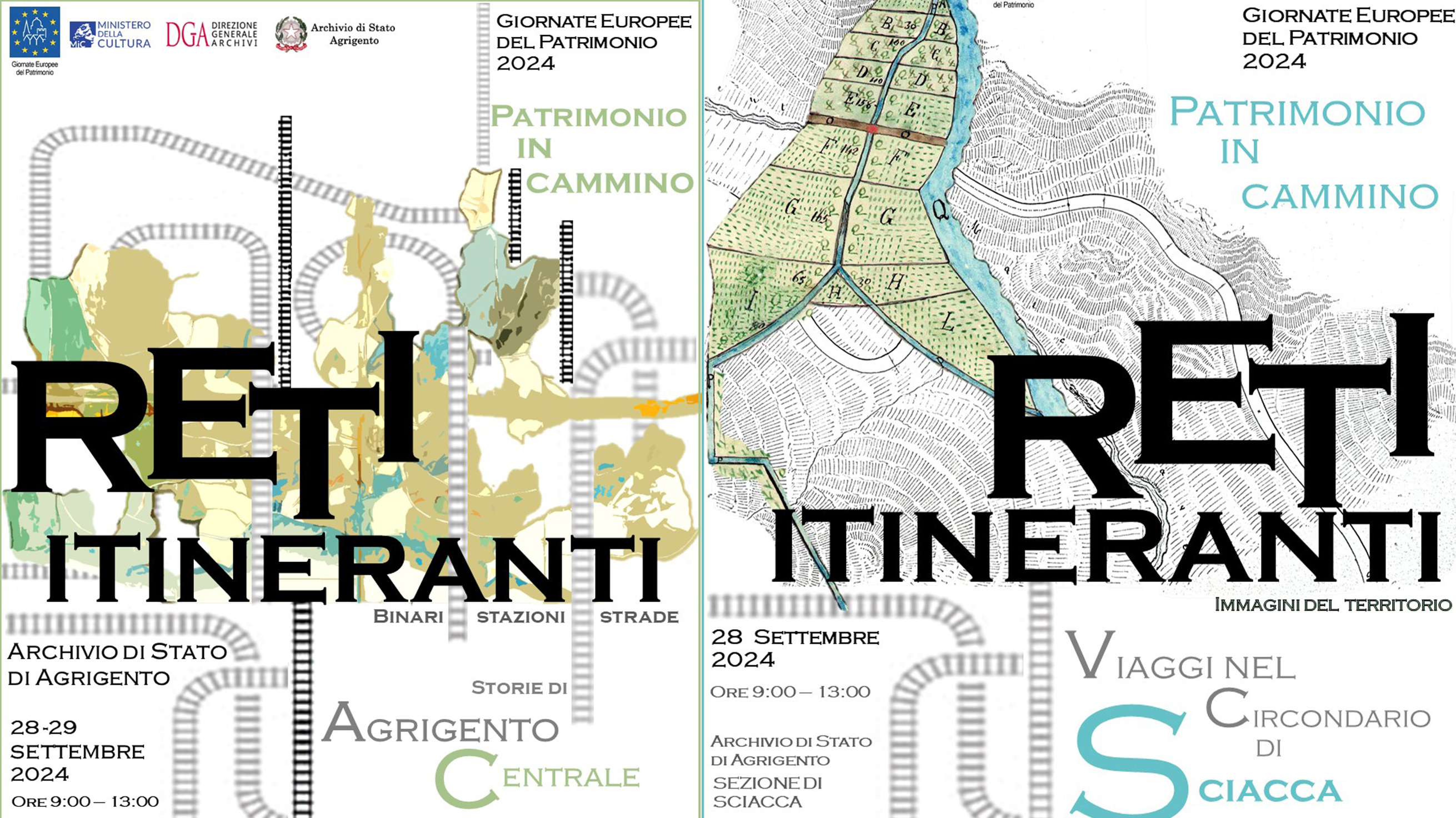 “Reti Itineranti. Storie di Agrigento Centrale” (sede di Agrigento) - “Reti Itineranti. Viaggi nel Circondario di Sciacca” (sede di Sciacca)