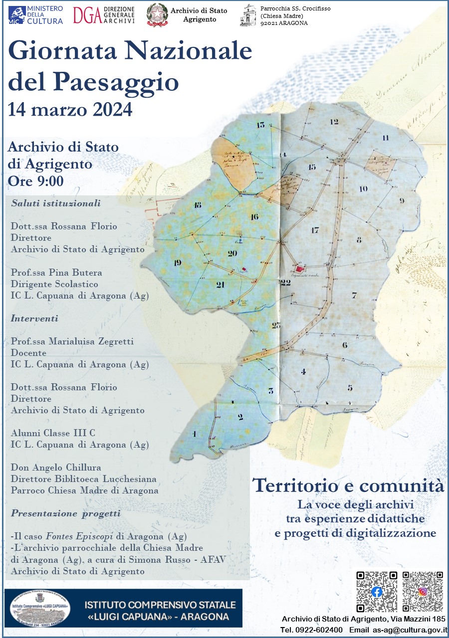 Territorio e comunità. La voce degli archivi tra esperienze didattiche e progetti di digitalizzazione.